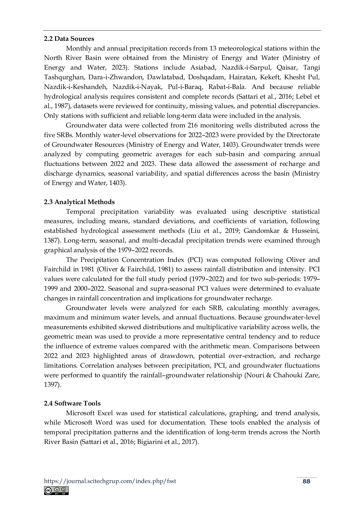 JURIS Penilaian Hubungan Curah Hujan dan Air Tanah di Daerah Aliran Sungai Utara Afghanistan