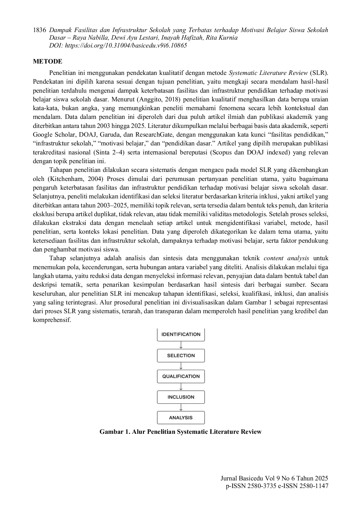 JURIS Dampak Fasilitas dan Infrastruktur Sekolah yang Terbatas terhadap Motivasi Belajar Siswa Sekolah Dasar