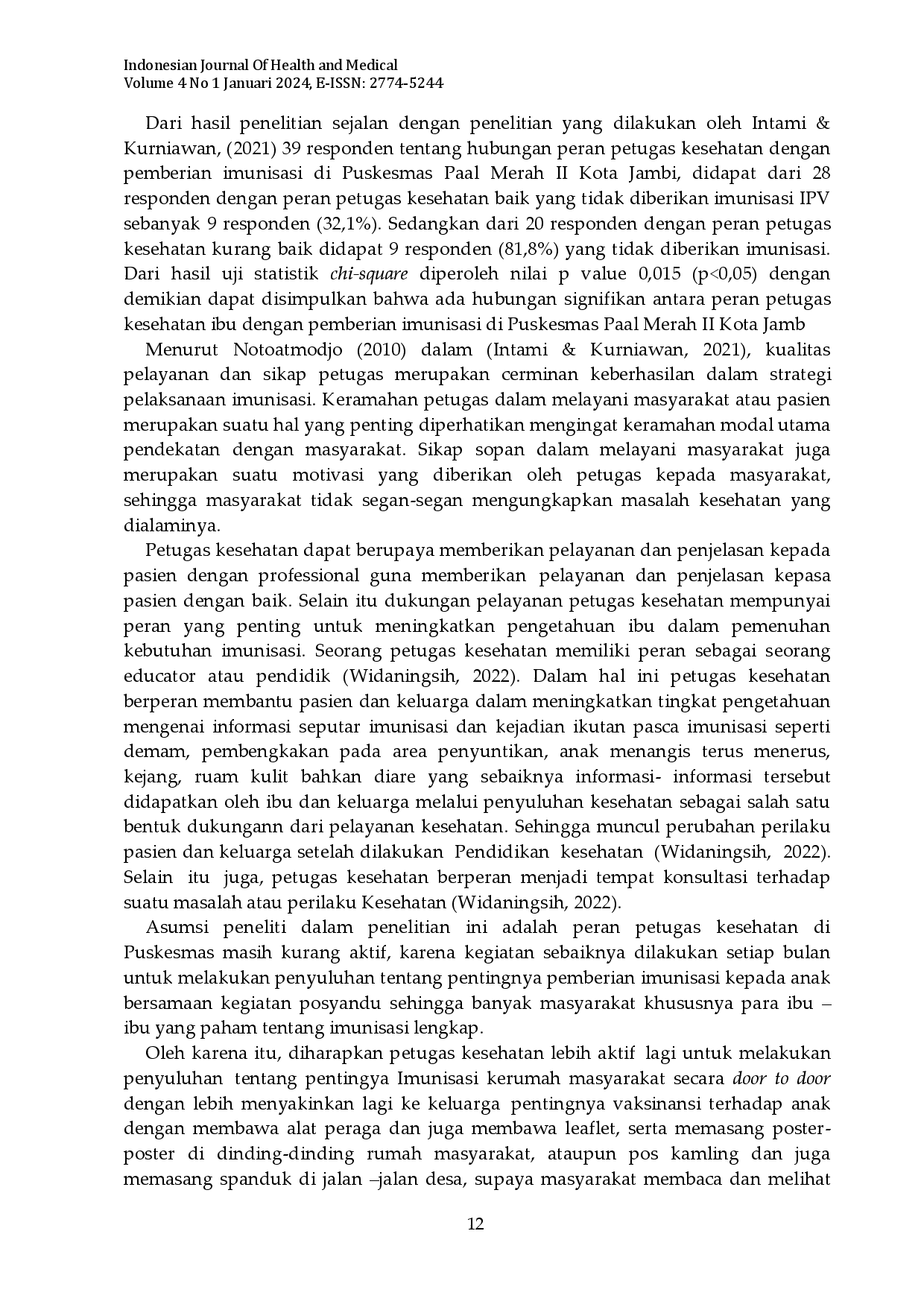 juris Faktor Faktor Yang Berhubungan Dengan Cakupan Imunisasi Dasar Pada Anak Umur 0 12 Bulan