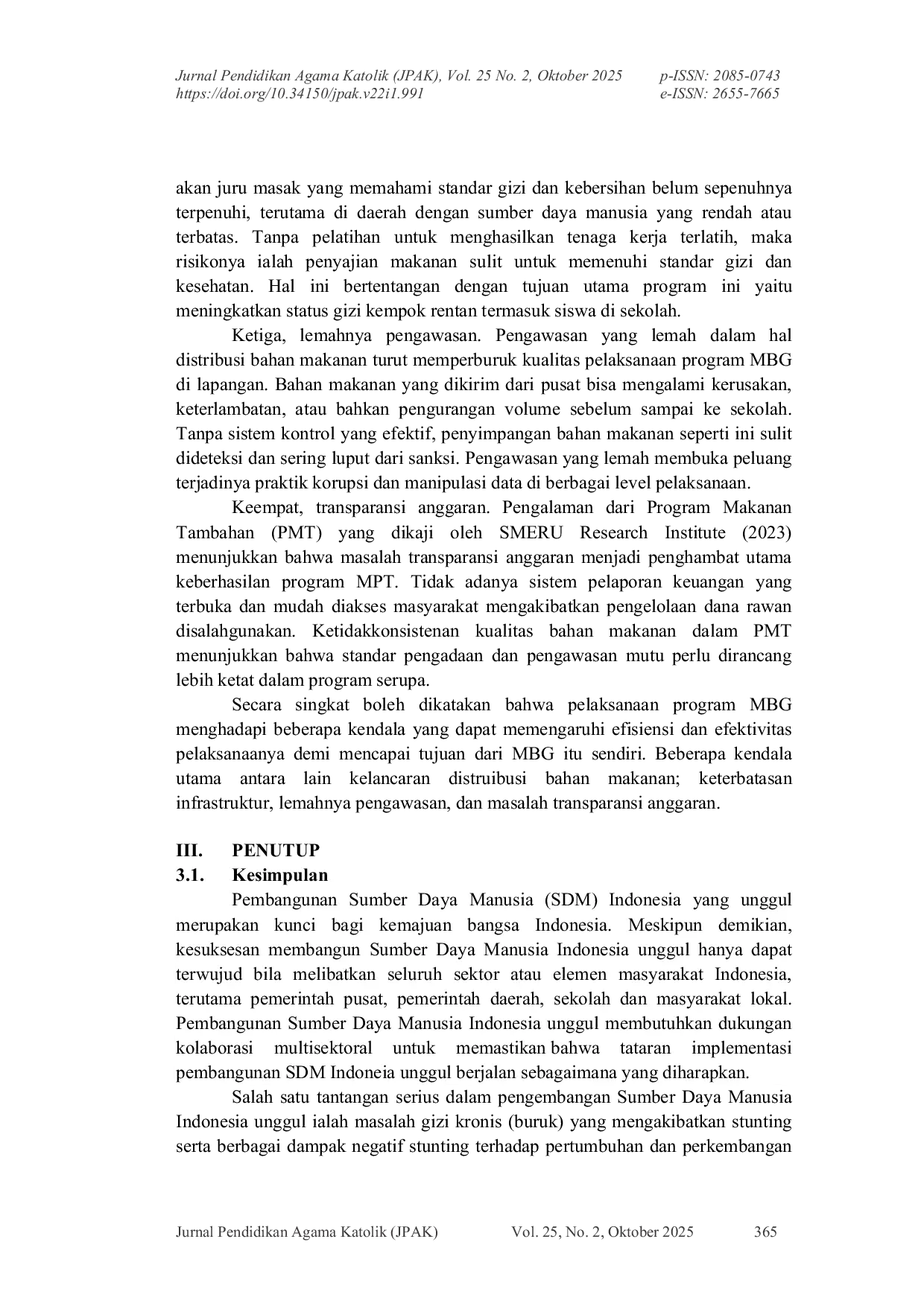 JURIS Makan Bergizi Gratis Strategi Kebijakan Publik Menuju Generasi Emas Indonesia 2045