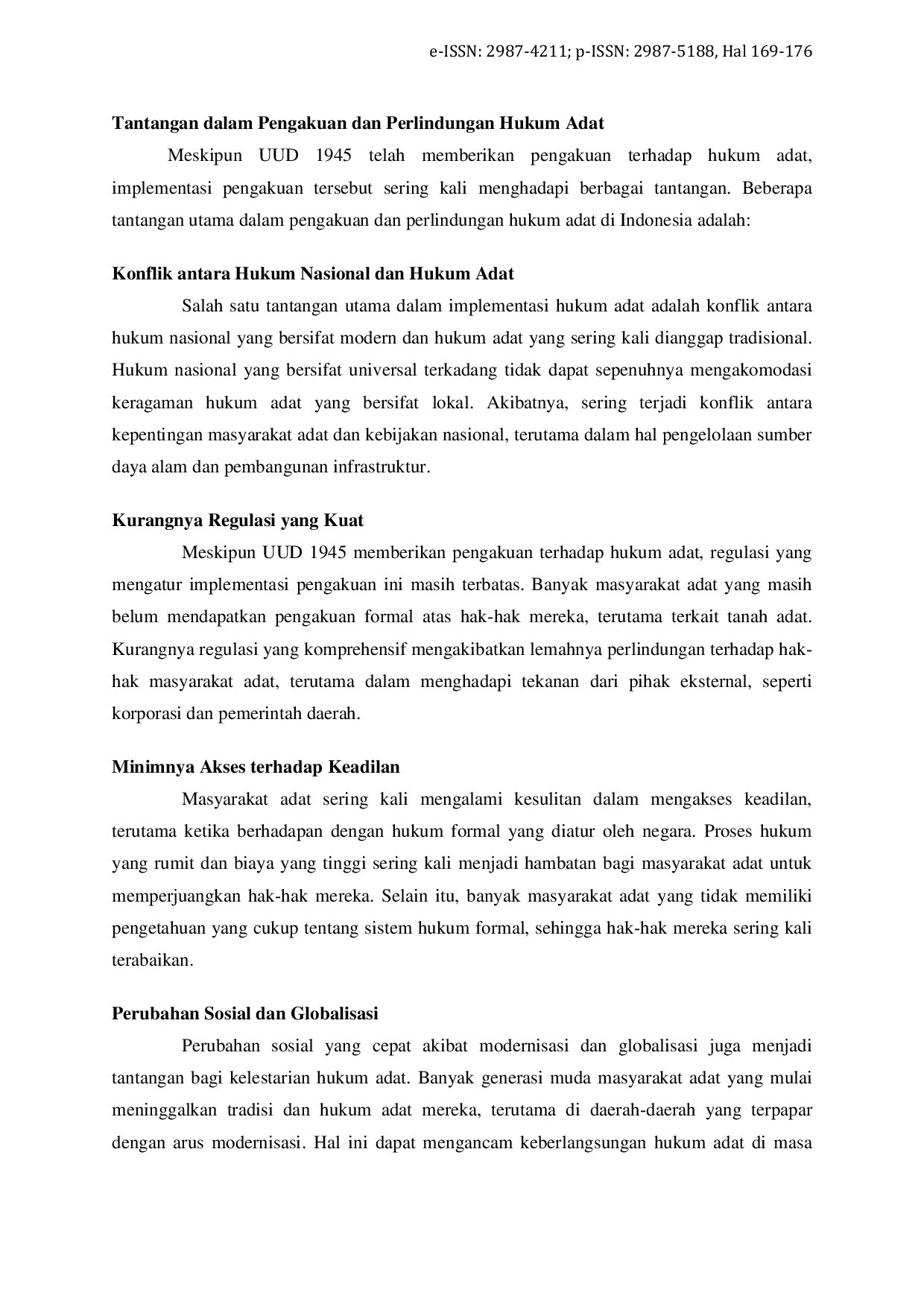 JURIS Hubungan Pancasila dan Hukum Konstitusi Implikasi Terhadap Pengakuan dan Perlindungan Hukum Adat di Indonesia