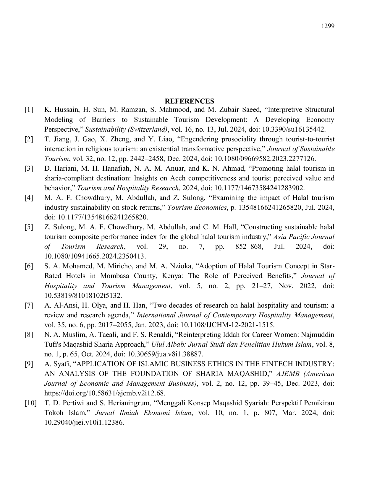 JURIS Halal Tourism Development Strategy as a Sustainable Economy Driver Based on Maqashid Syariah