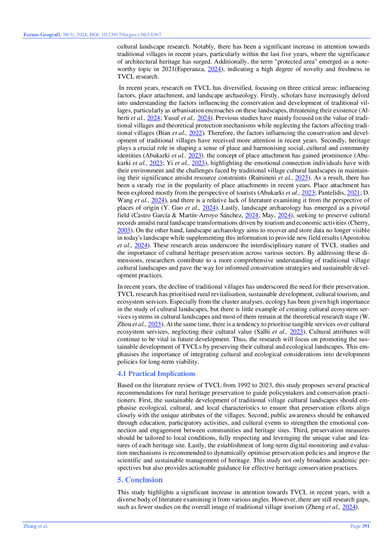 JURIS Mapping Traditional Village Cultural Landscape Research A Systematic Bibliometric Analysis