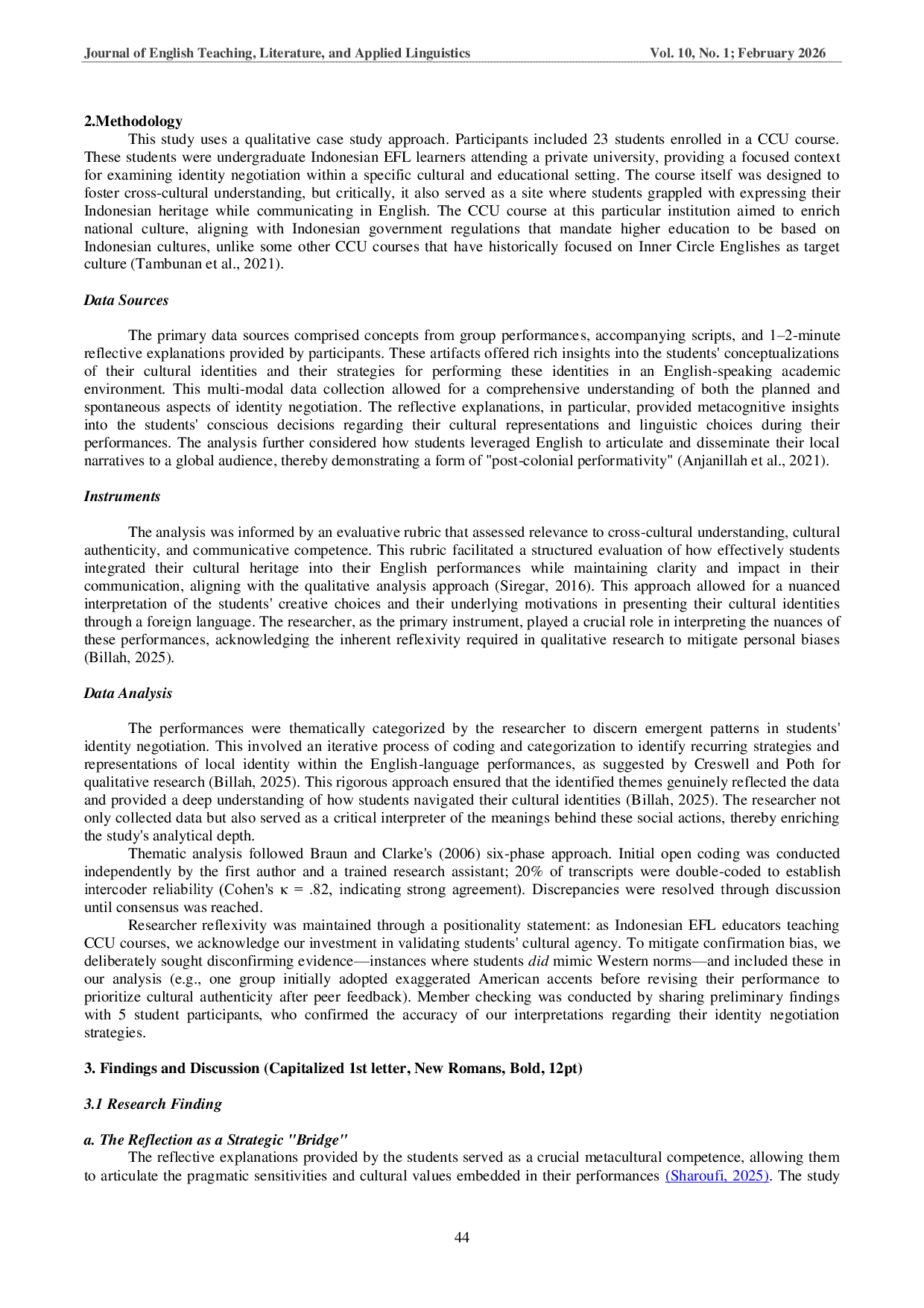 JURIS Negotiating Cultural Identity Indonesian EFL Learners Use of English to Globalize Local Narratives