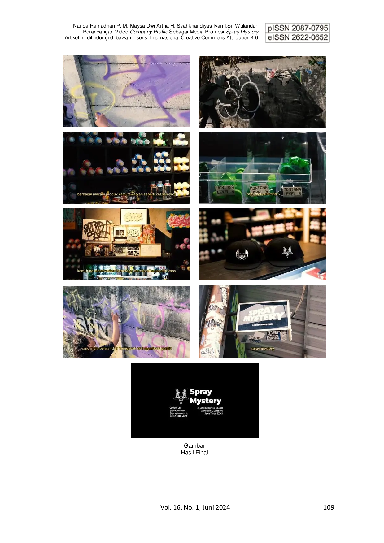 JURIS Perancangan Video Company Profile Sebagai Media Promosi Spray Mystery