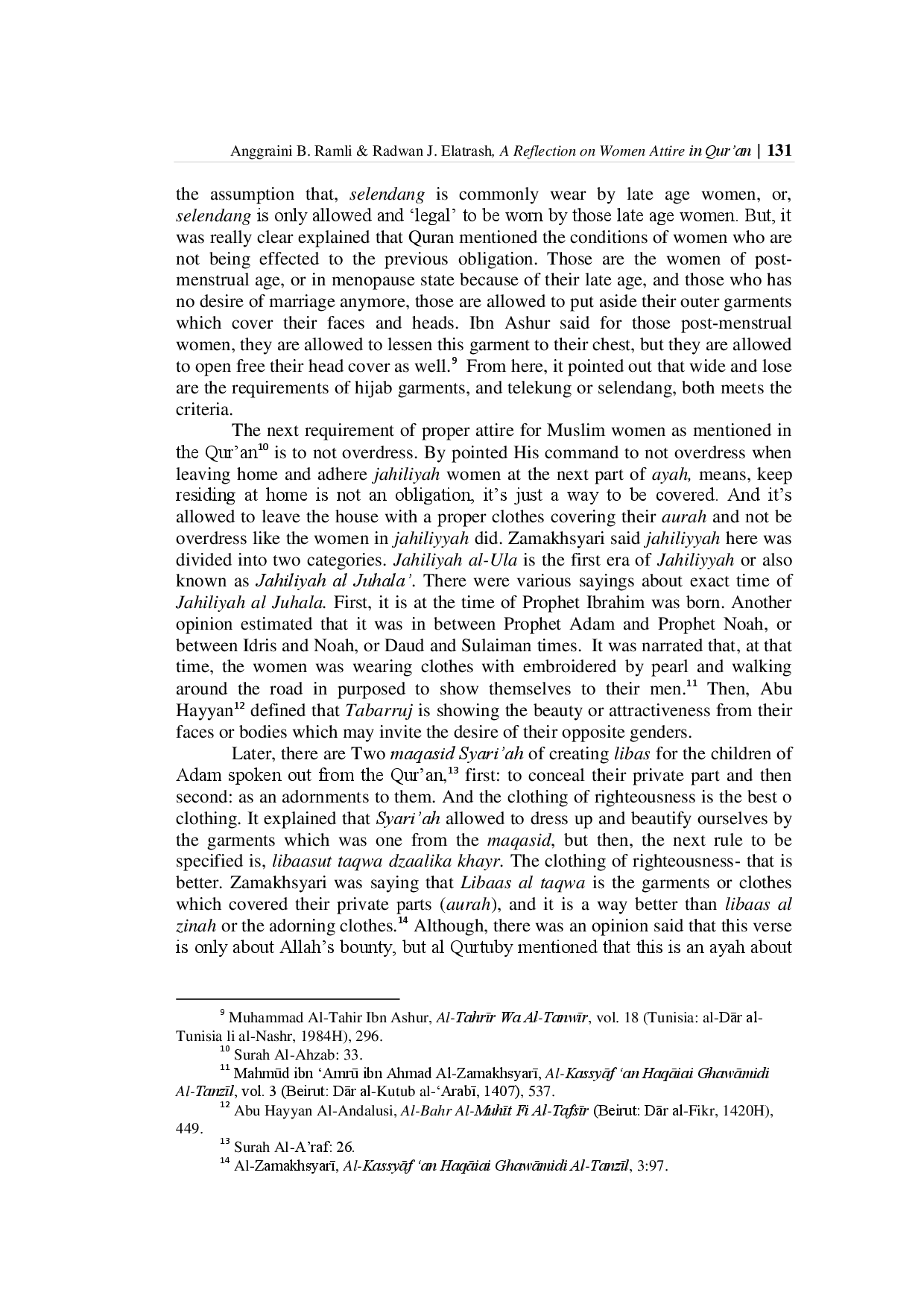 juris A Reflection on Women Attire in The Quran A Study On Ayat Al HijAb