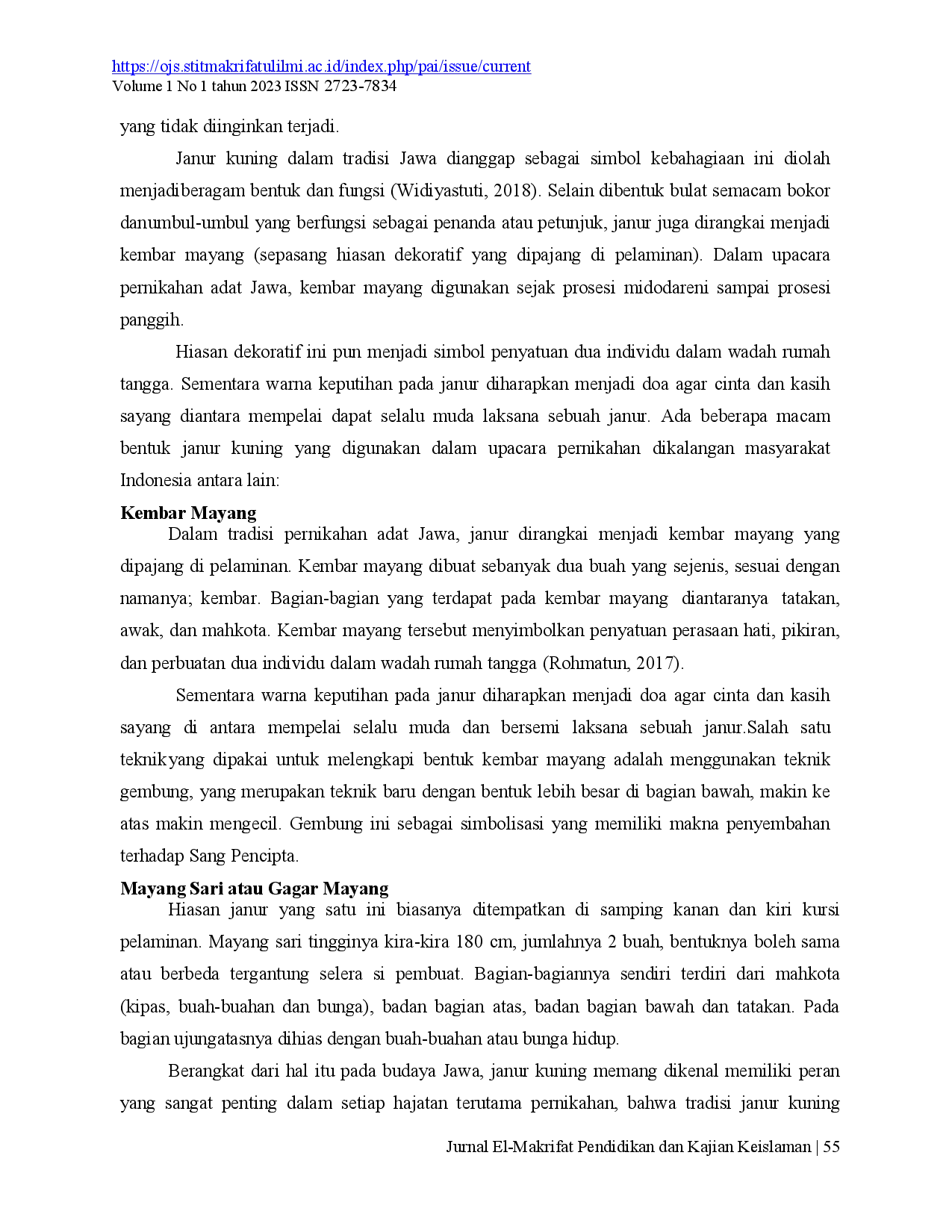 juris Budaya Janur Kuning Dalam Pernikahan di Indonesia dalam Konteks Makna Kehidupan