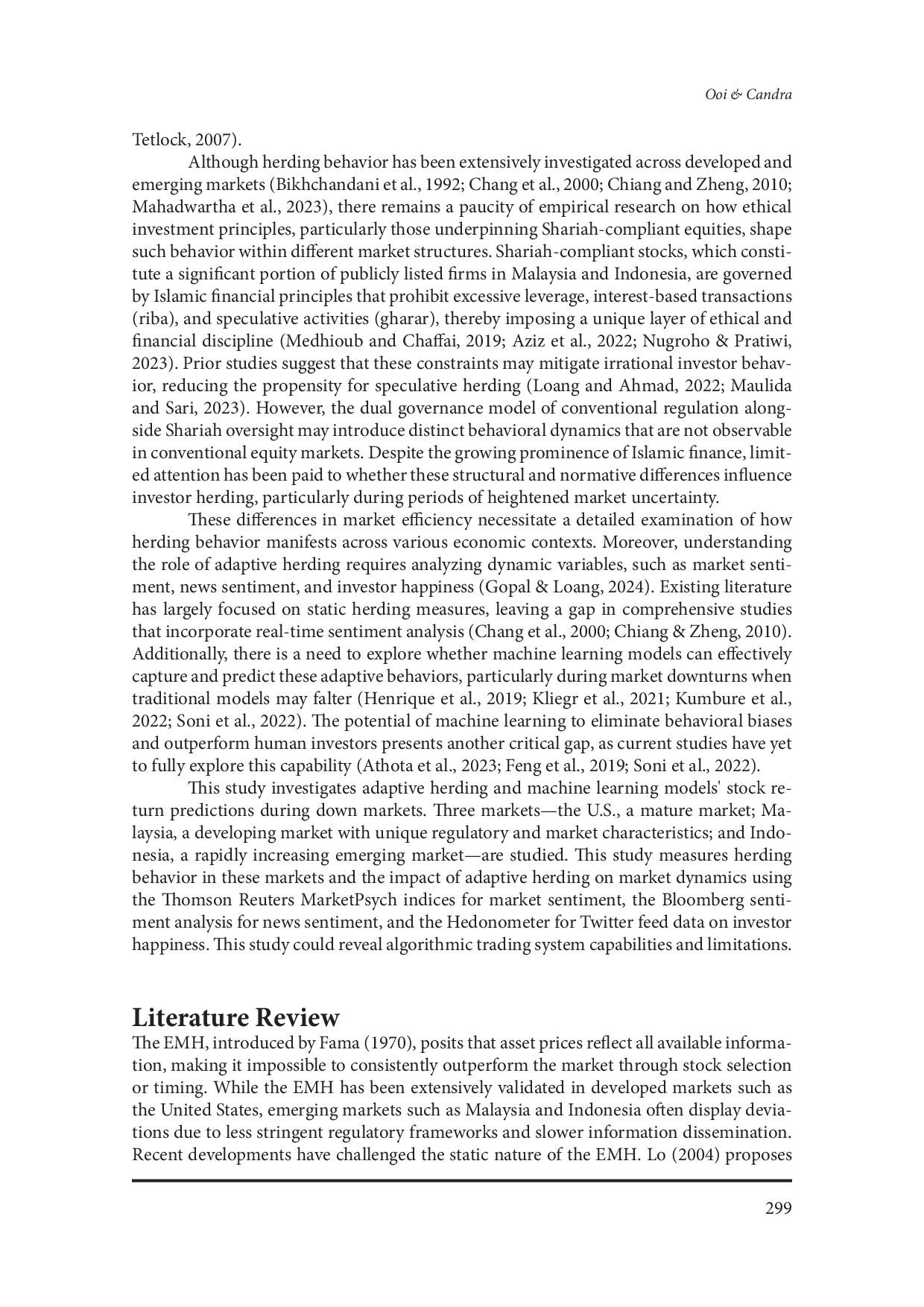 juris Machine Learning vs Human Investors Analyzing Adaptive Herding Behavior in U S Stocks vs Shariah Compliant Stocks in Malaysia and Indonesia