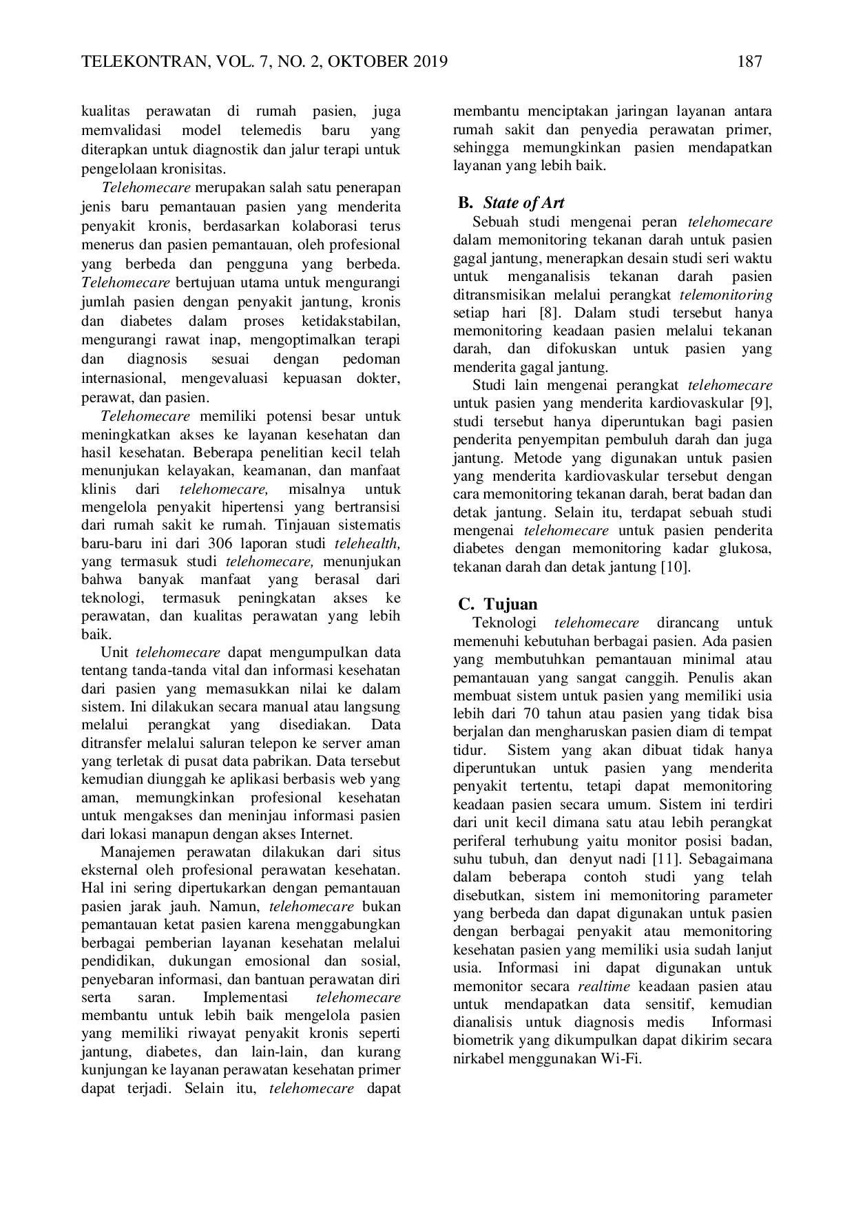 JURIS Perancangan Telehomecare System dengan Interface Web