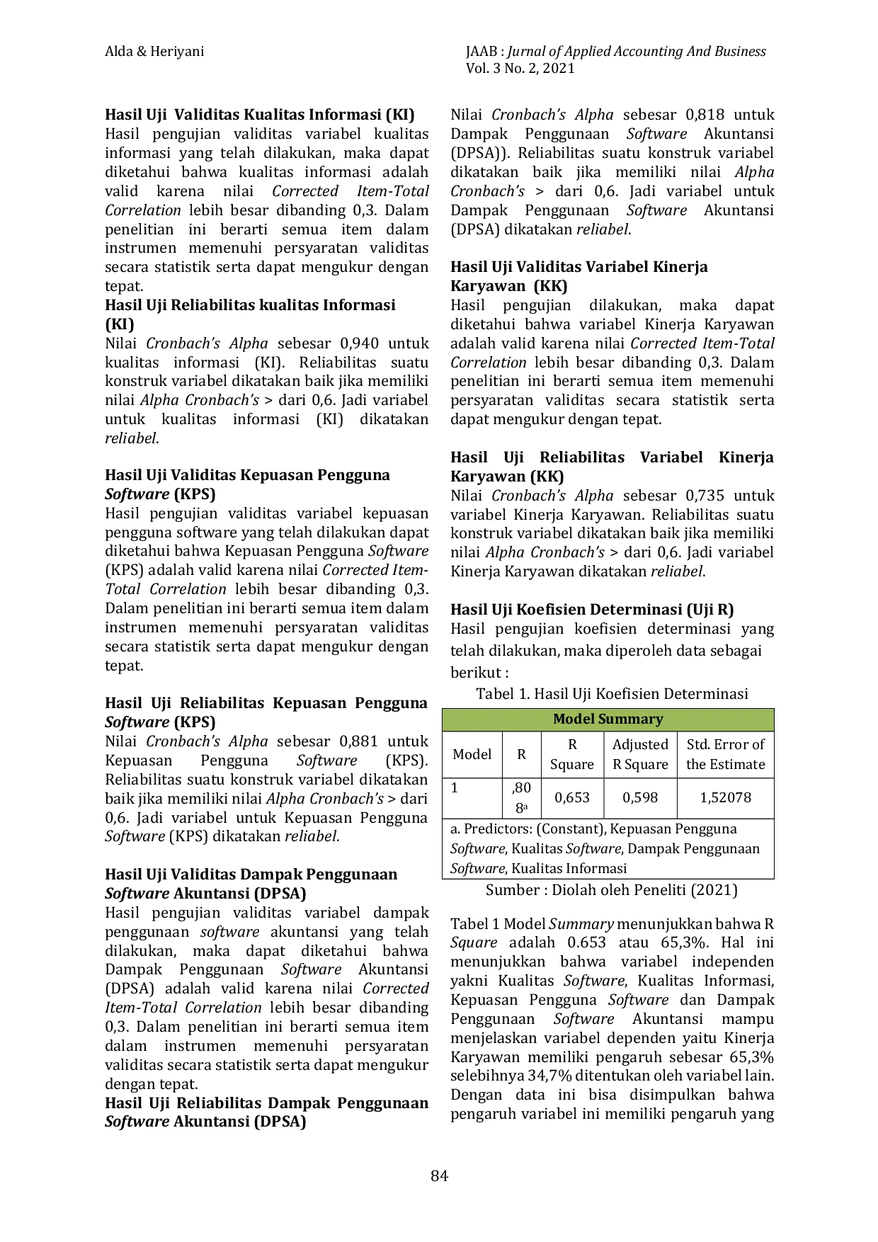 JURIS Pengaruh Software SAP Dalam Meningkatkan Kinerja Karyawan Bagian Keuangan Dan Akuntansi Pada PT Perkebunan Nusantara VI