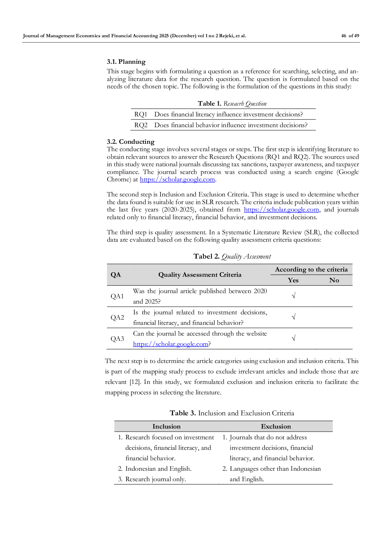 JURIS Financial Literacy and Financial Behavior of College Students in the Digital Era A Systematic Literature Review