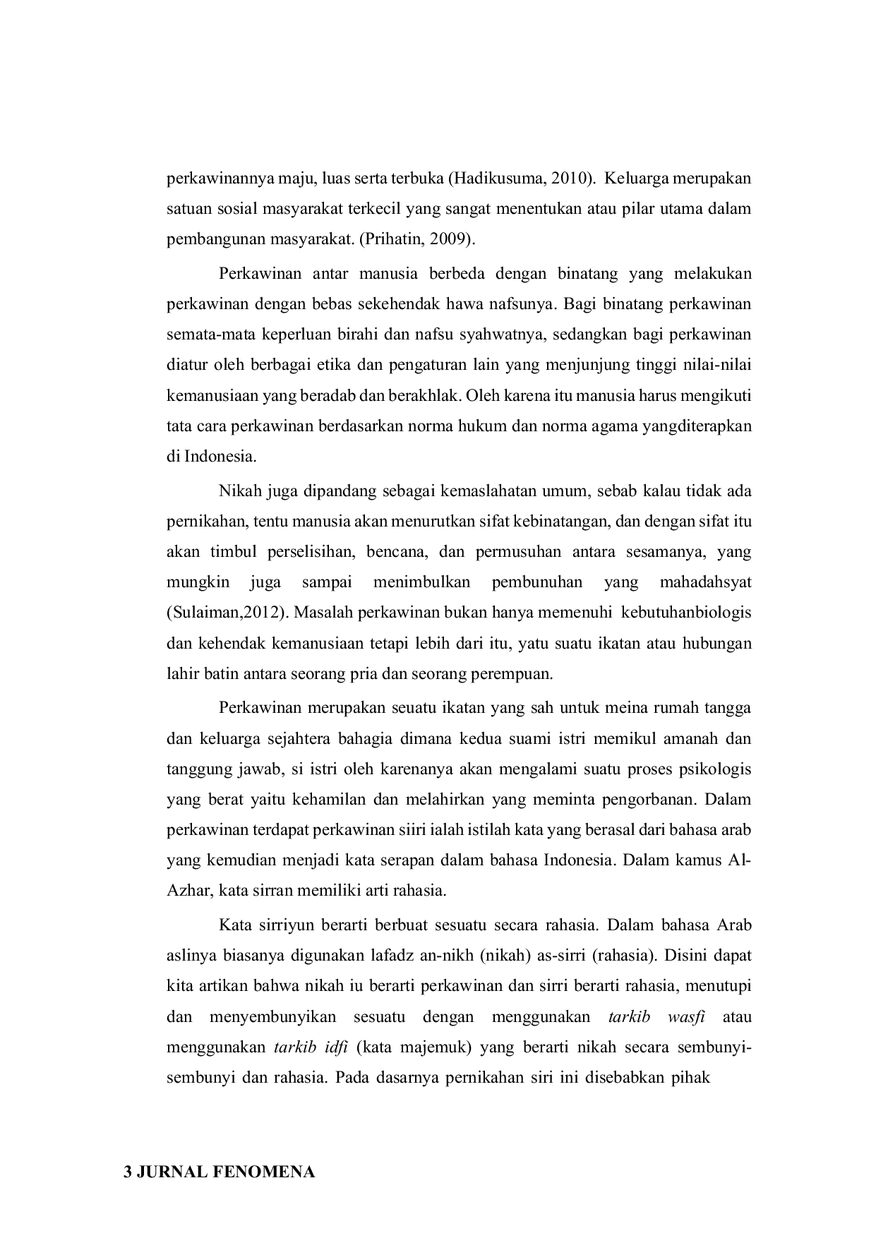 JURIS Akibat Hukum Perkawinan Sirri Terhadap Status Istri Dan Anak Ditinjau Dari Kompilasi Hukum Islam Dan Undang Undang Perkawinan