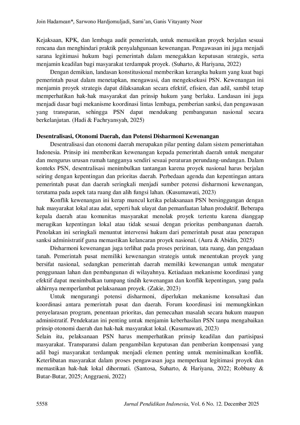 JURIS Kewenangan Konstitusional Pemerintah dalam Pelaksanaan Proyek Strategis Nasional