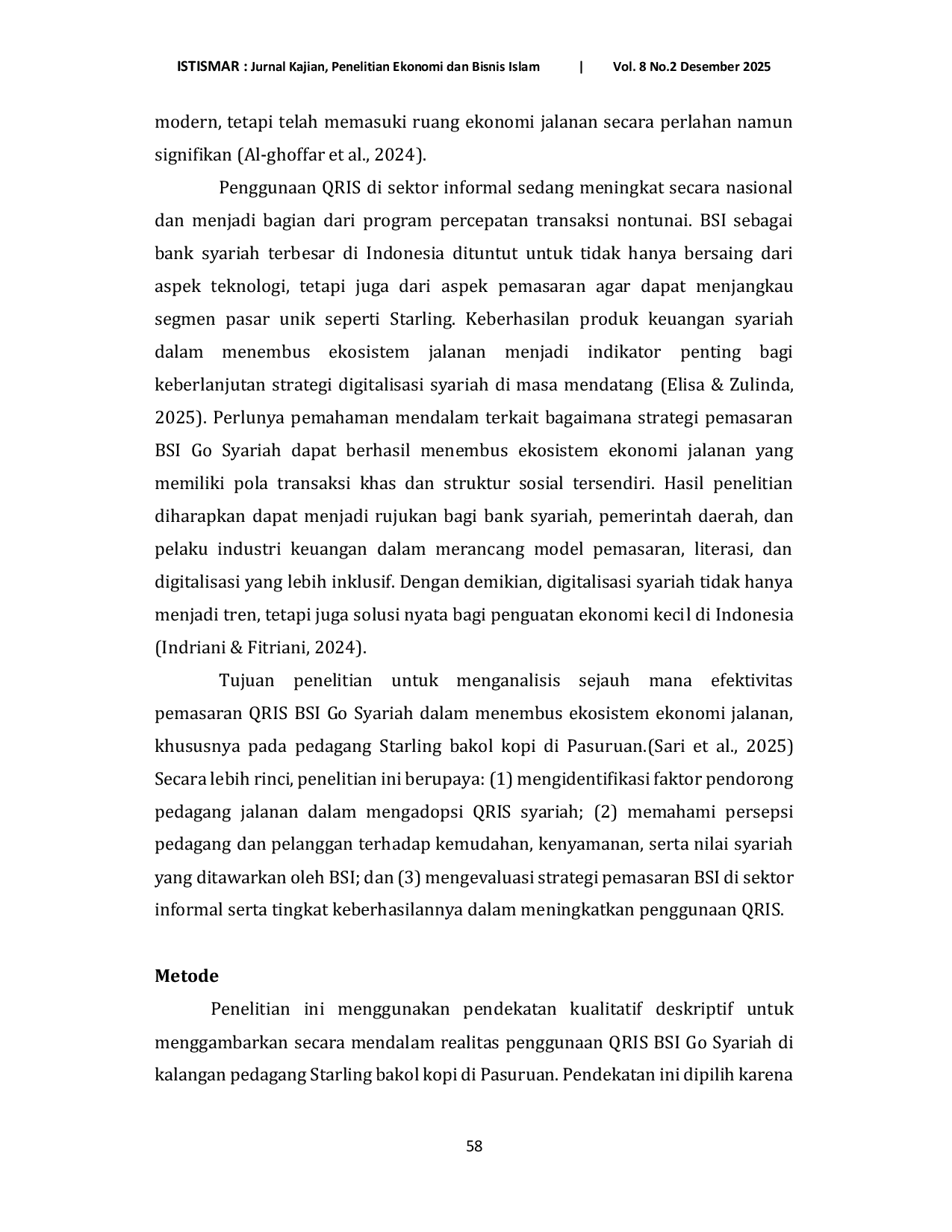 JURIS Starling Penjual Kopi Pasuruan Go Syariah Potret Tentang QRIS BSI Menembus Ekosistem Jalanan