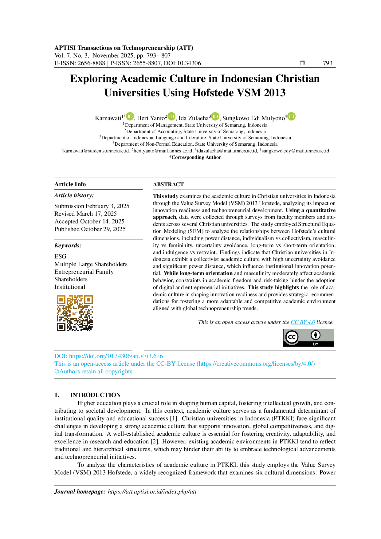 JURIS Exploring Academic Culture in Indonesian Christian Universities Using Hofstede VSM 2013