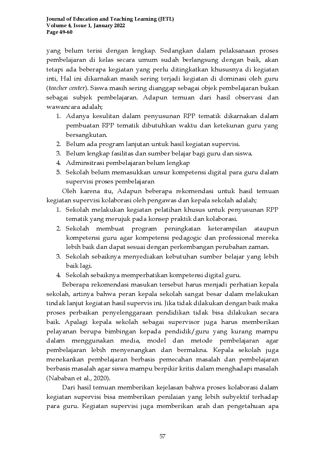 juris Collaborative Supervision of Elementary School Supervisors and Principals Case Study at SDN 1 Batu Kuta Narmada West Lombok Regency