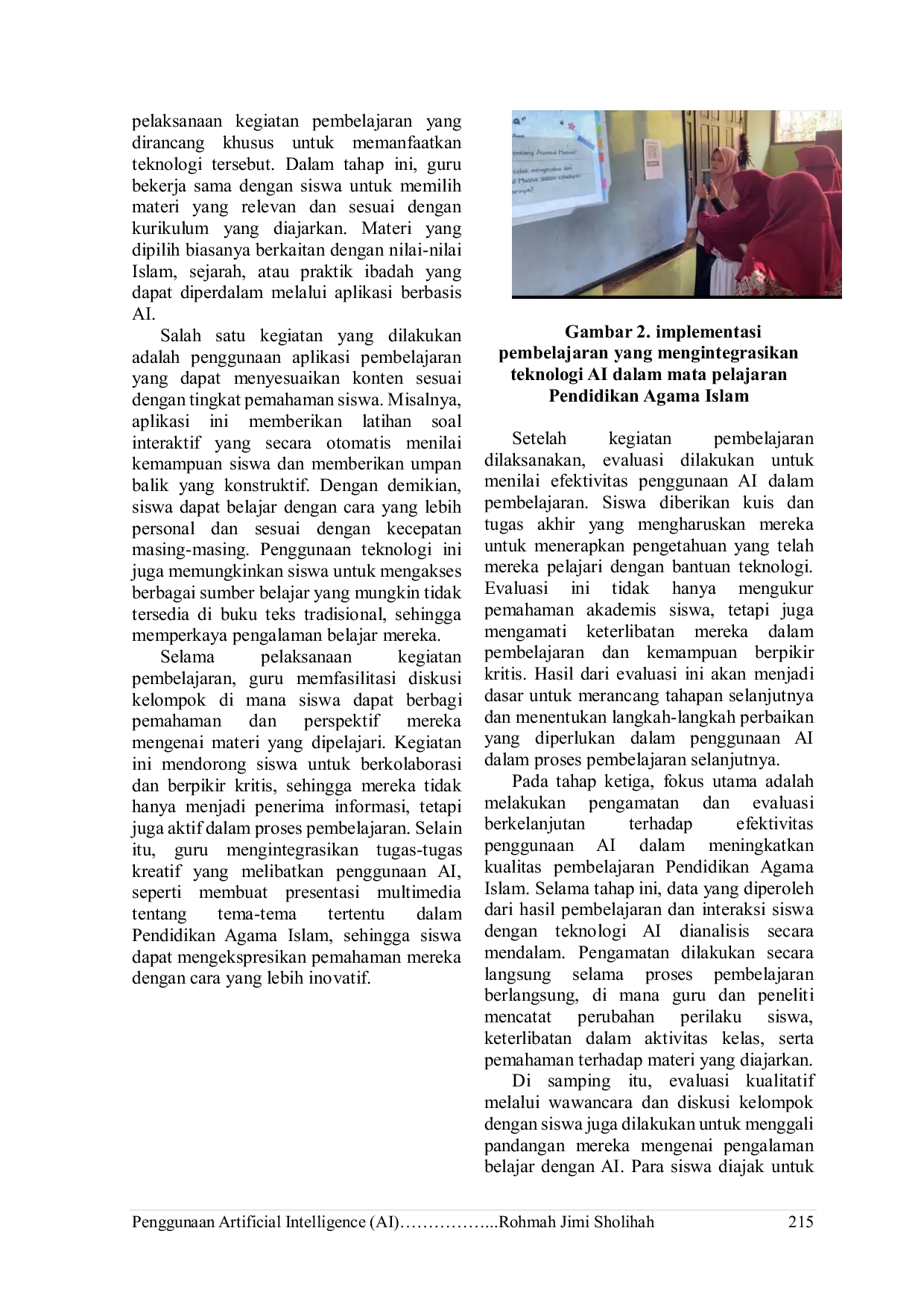 JURIS Penggunaan Artificial Intelligence Ai Dalam Peningkatan Kualitas Pembelajaran Pendidikan Agama Islam