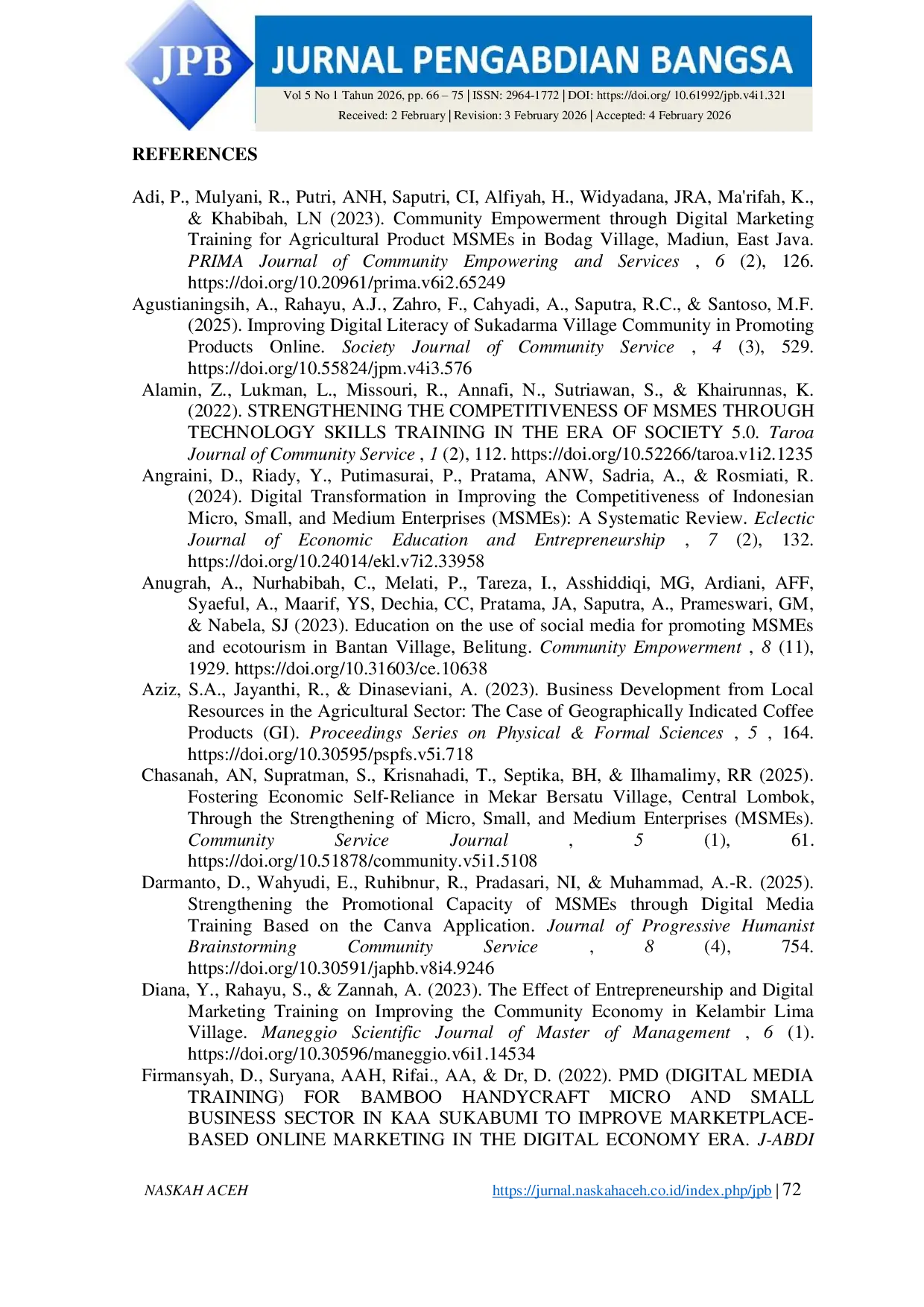 JURIS Digital Literacy Assistance in the Utilization of Social Media for Community Micro Enterprises at the Guna Rayadi Ilmu Course and Training Institute