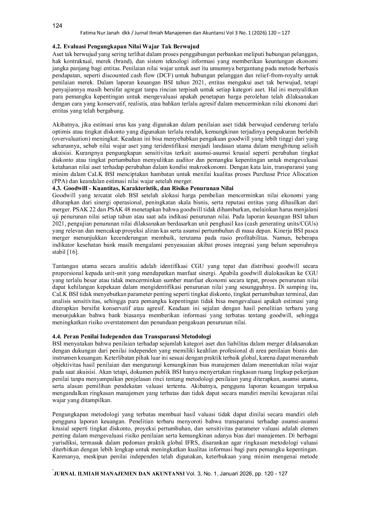 JURIS Implementasi PSAK 22 Tentang Kombinasi Bisnis dan Dampaknya Terhadap Penyajian Laporan Keuangan Bank Syariah Indonesia BSI Hasil Merger Tahun 2021