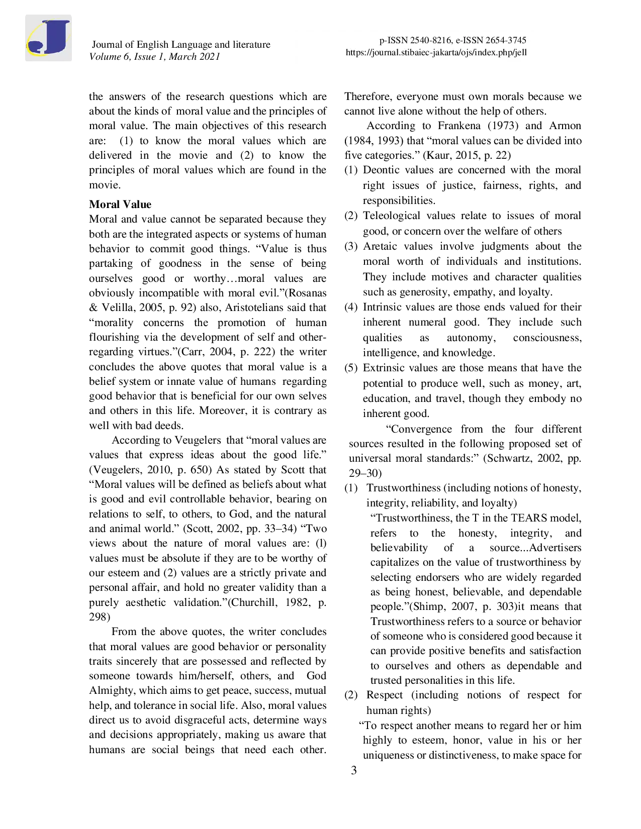 JURIS An Analysis of Moral Value in Stating the Principle in Kickboxer Movie