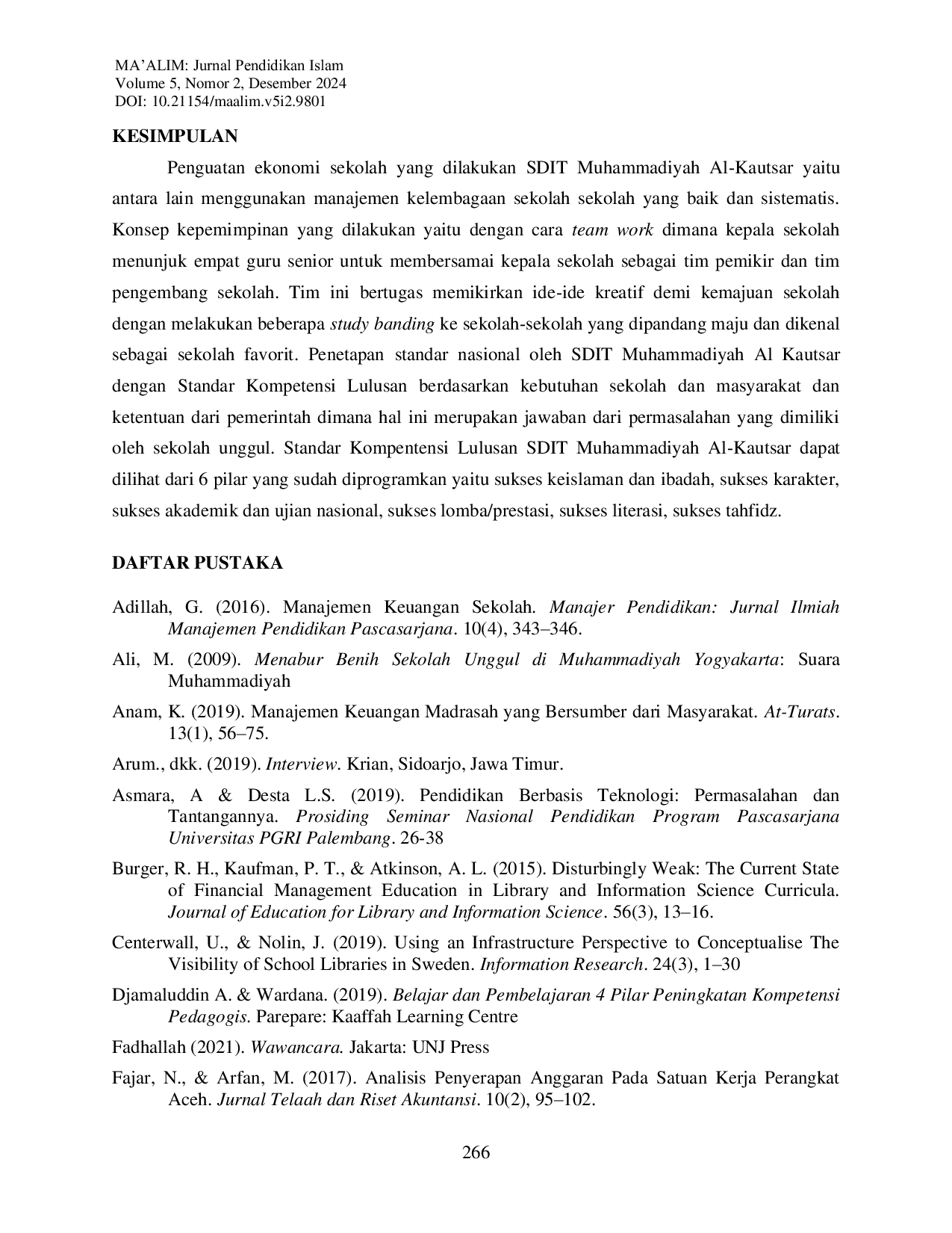 JURIS Penguatan Ekonomi dan Pembelajaran Unggul Lembaga Pendidikan Islam