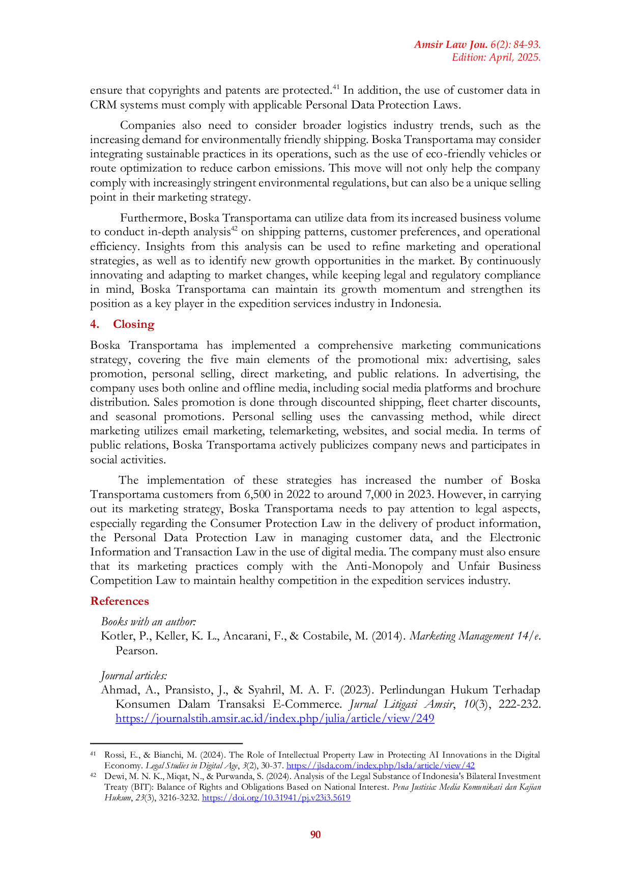 JURIS The Positive Rules for Using Social Media in Marketing Communication Strategy