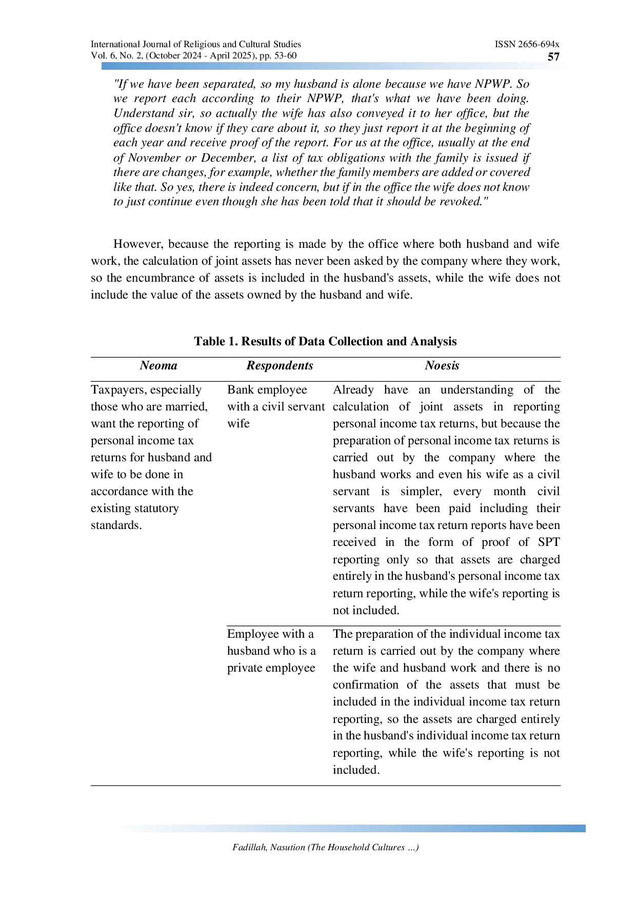 JURIS The Household Cultures in Taxpaying a Phenomenological Study