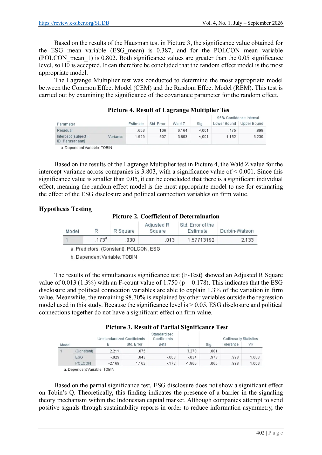 JURIS ESG Disclosure Political Connection And Firm Value An Empirical Analysis