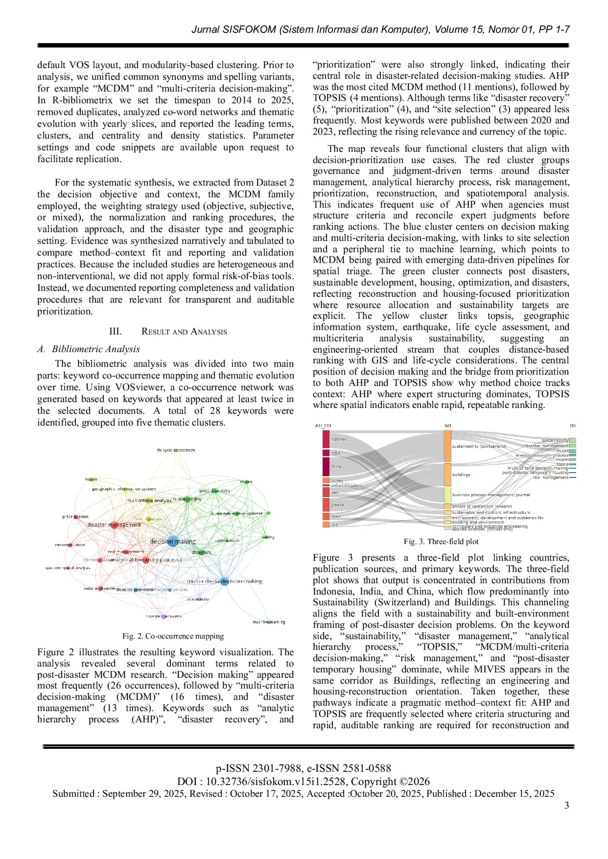 JURIS Decision Prioritization with MCDM in Post Disaster Management A PRISMA Guided Systematic Review and Bibliometric Mapping