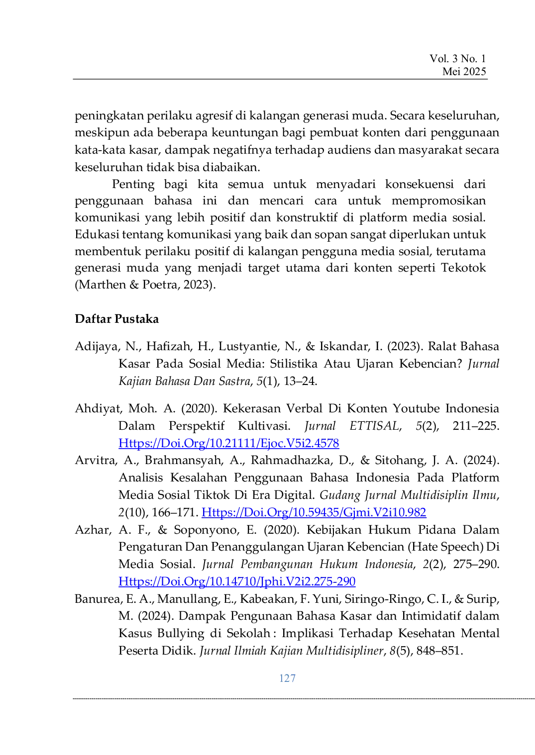 JURIS Komodifikasi Kata kata Kasar di Channel YouTube Tekotok