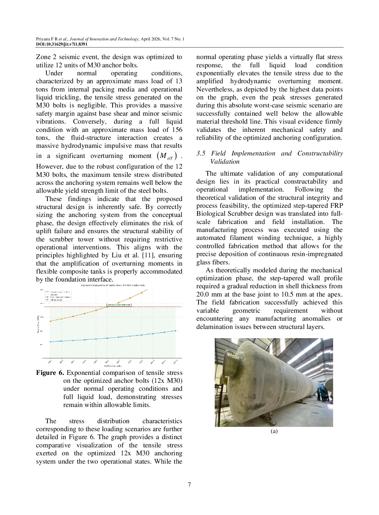 JURIS FRP Tank Scrubber Design Optimization Using ASME RTP 1 Standard for Biogas Power Plant A Case Study of The Tapioca Mill in West Tulang Bawang Lampung