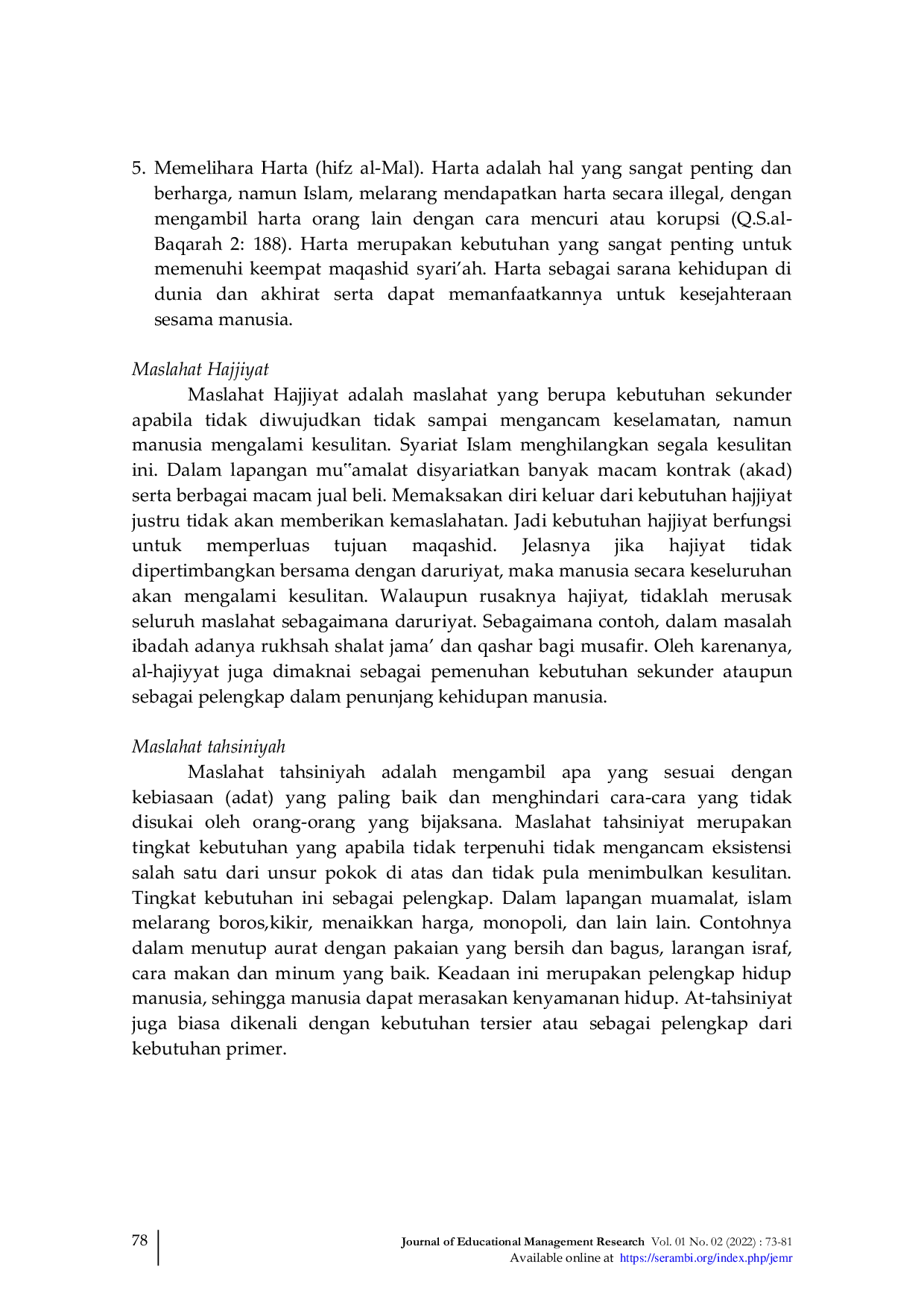 JURIS Maqashid Al Syari ah Manajemen Pendidikan Islam di Indonesia