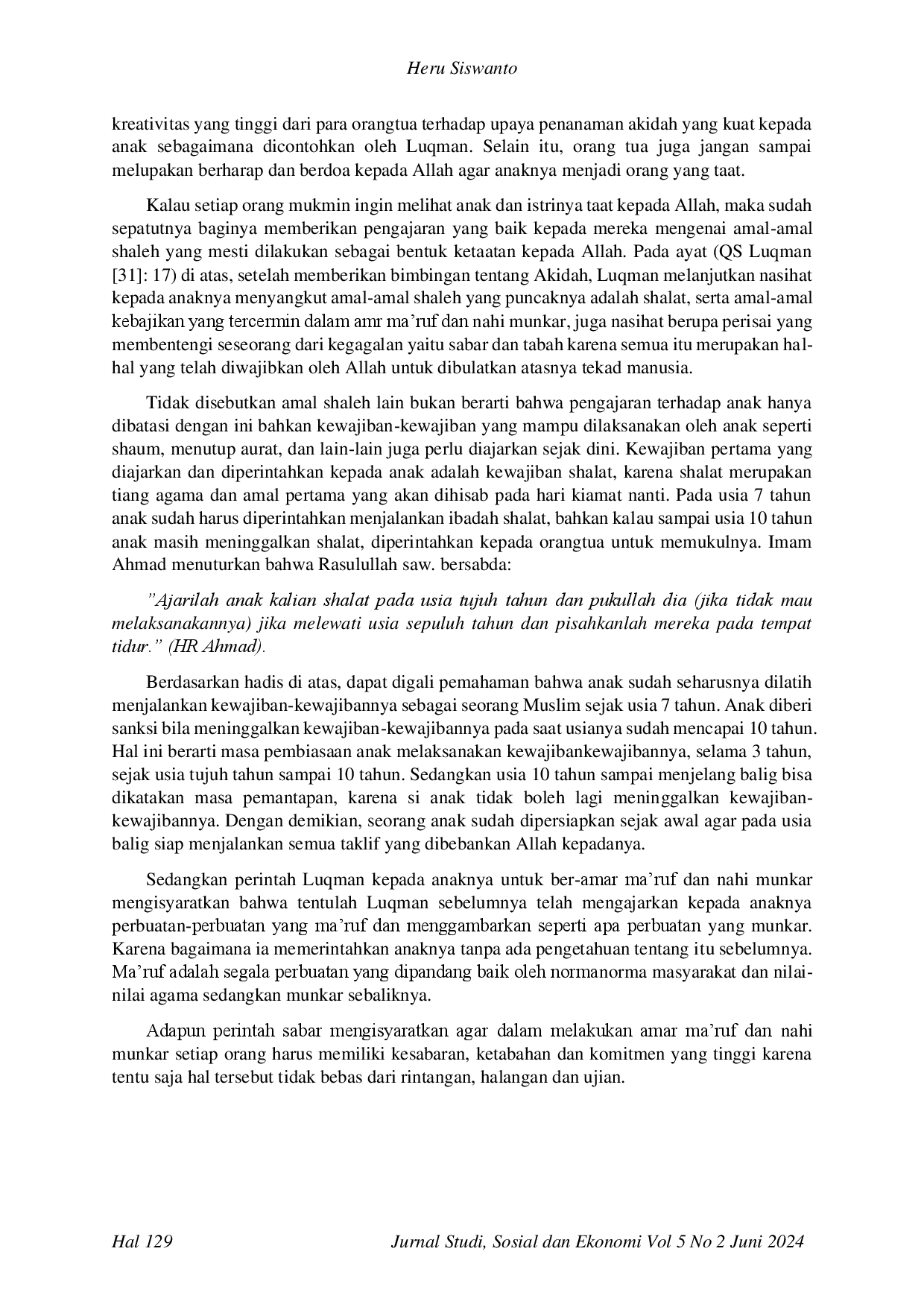 juris Pendidikan Agama Dan Moral Dalam Tafsir Surat Al Lukman Ayat 12 19