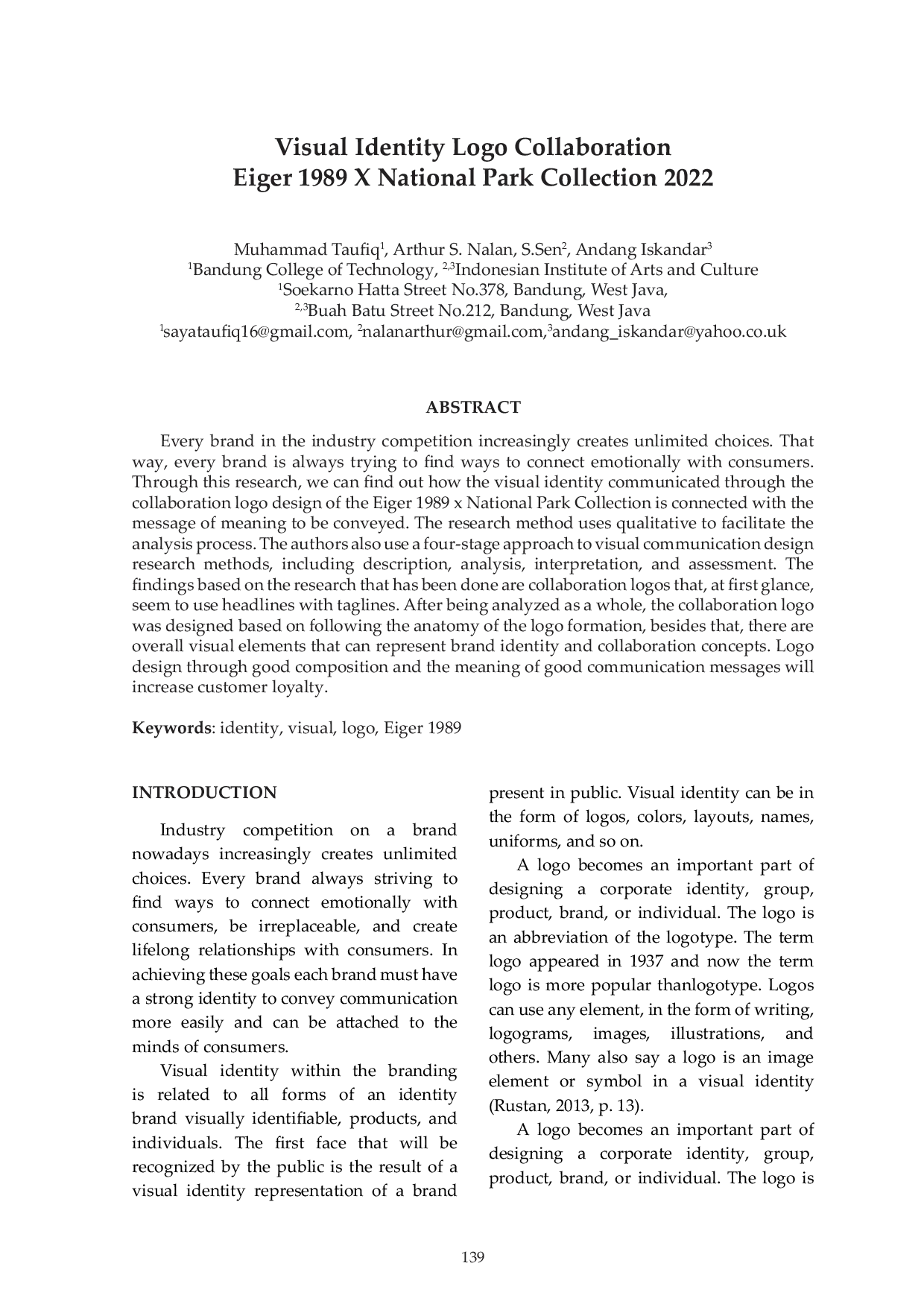 JURIS Visual Identity Logo Collaboration Eiger 1989 x National Park Collection 2022