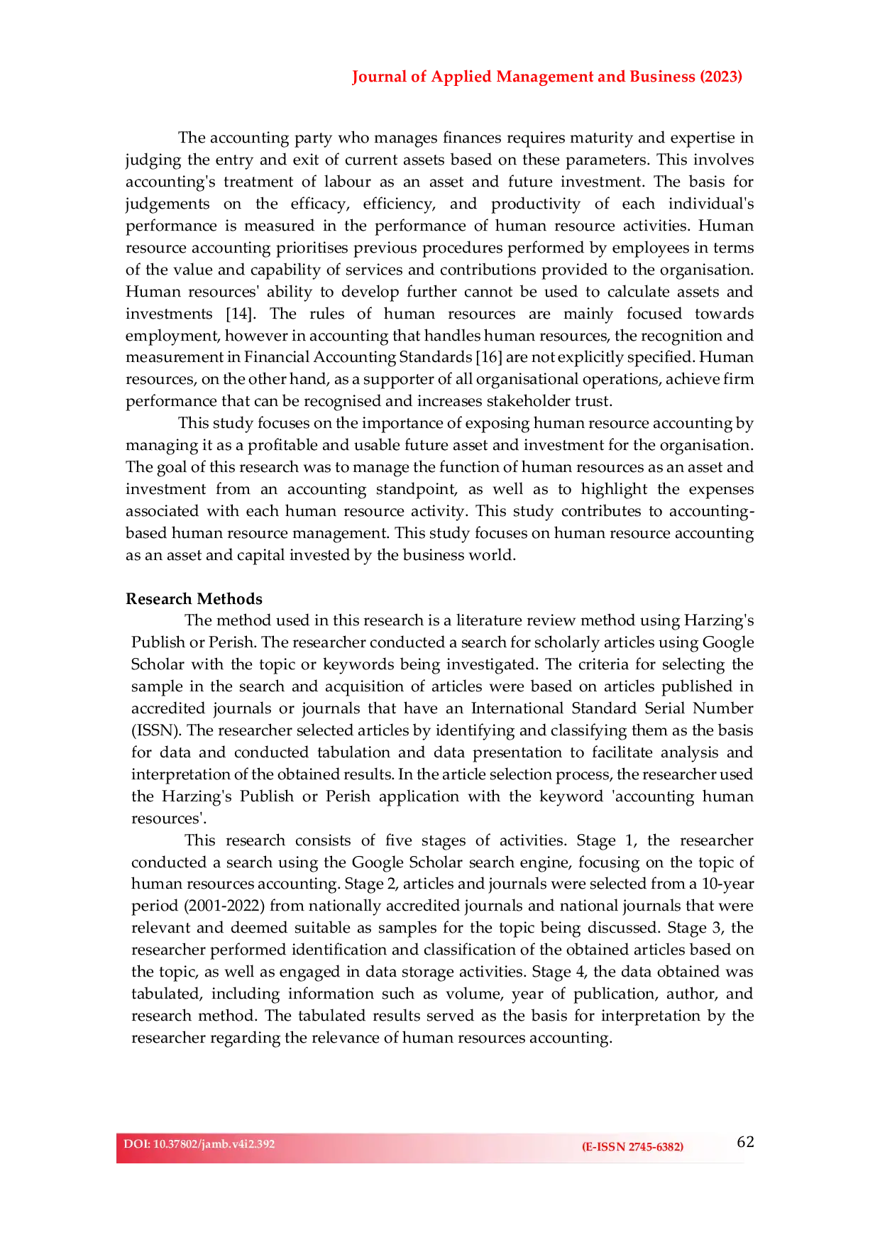 JURIS The Relevance of Human Resource Accounting in Indonesia