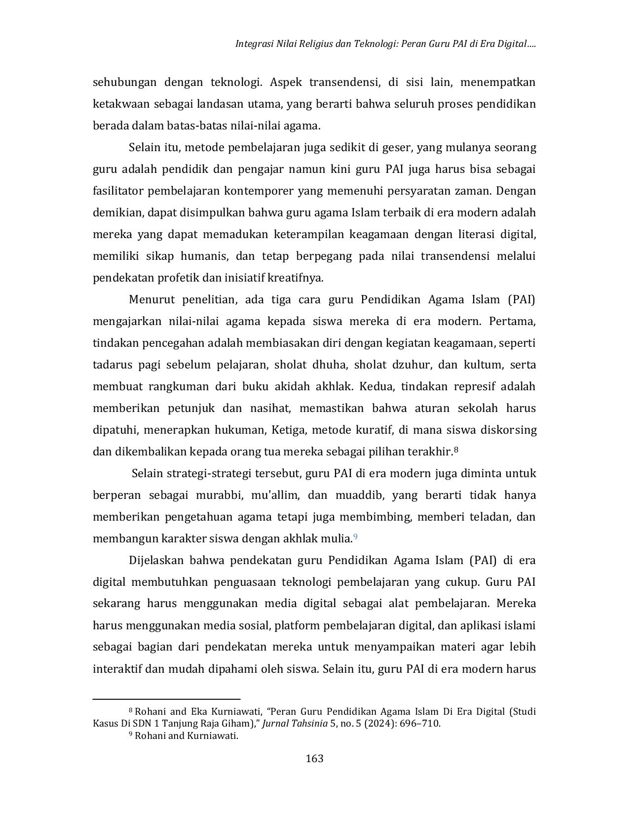 JURIS Integrasi Nilai Religius dan Teknologi Peran Guru PAI di Era Digital Di MA Mualimin Parakan