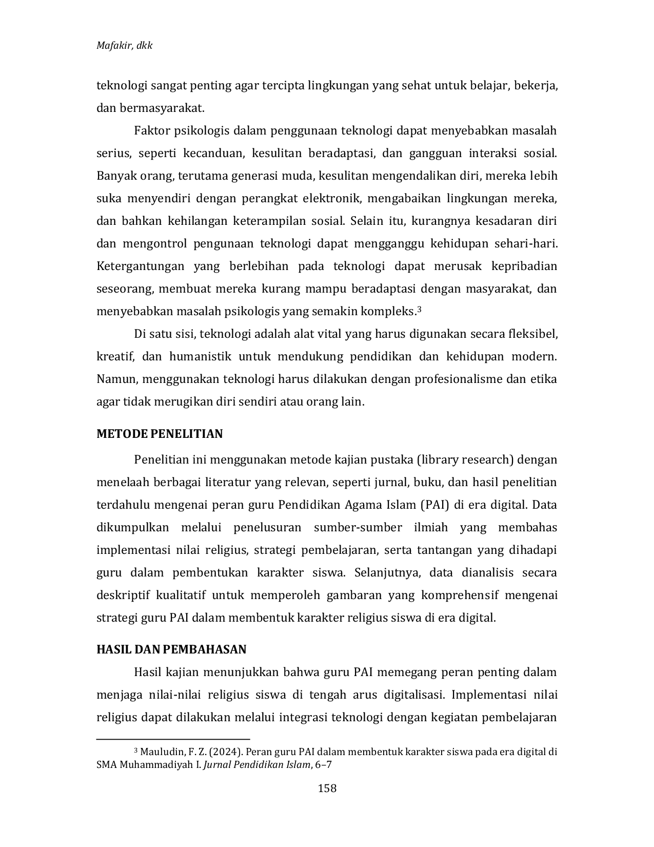 JURIS Integrasi Nilai Religius dan Teknologi Peran Guru PAI di Era Digital Di MA Mualimin Parakan