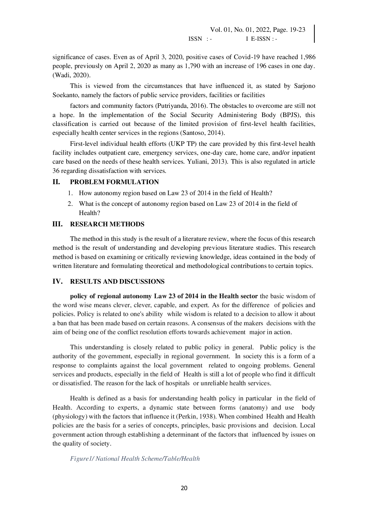 JURIS Regional Autonomy In Health Perspective Law 23 Year 2014