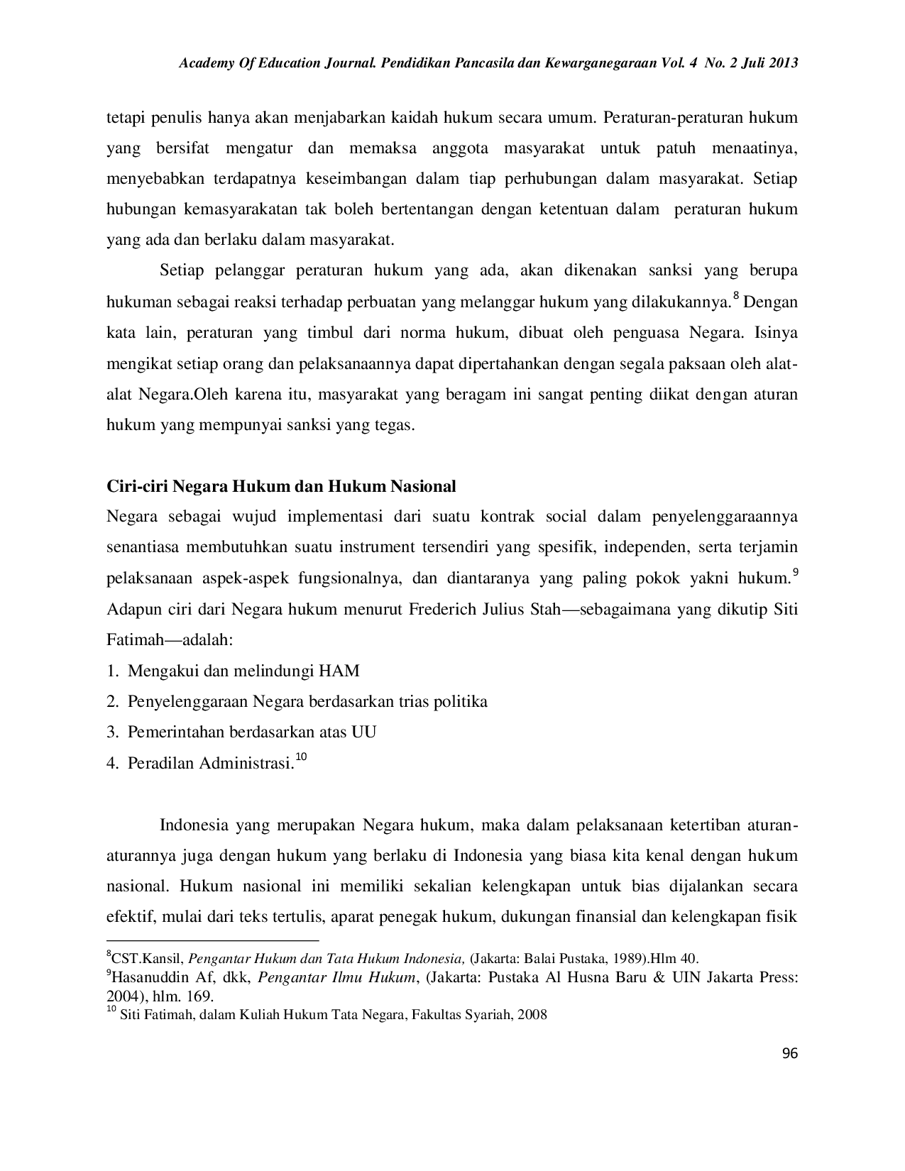 JURIS Positifikasi Hukum Islam dalam Hukum Nasional dalam Perspektif Filsafat Ilmu