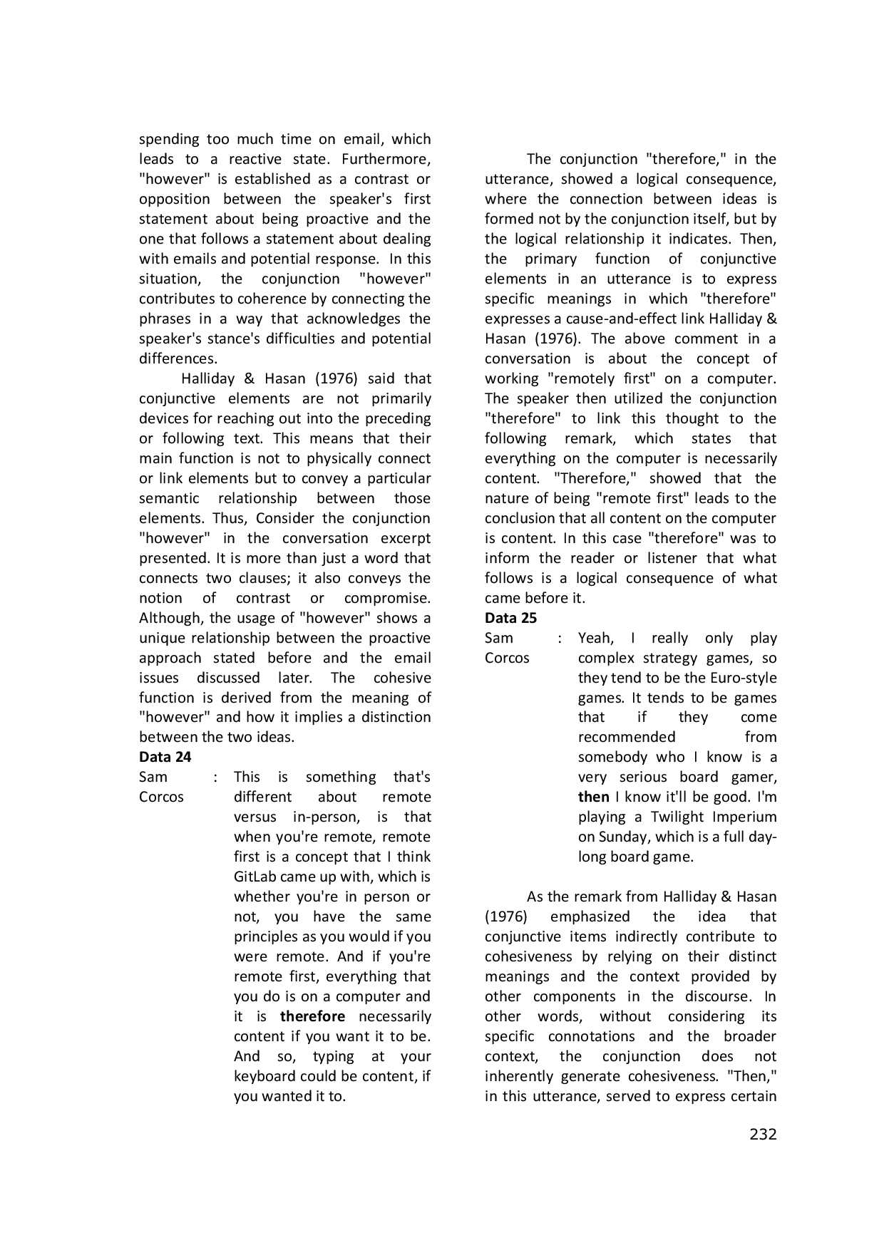 JURIS Grammatical Cohesion In Building The Coherence Between The Utterance Found In The Tim Ferriss Podcast Study Of Spoken Discussion
