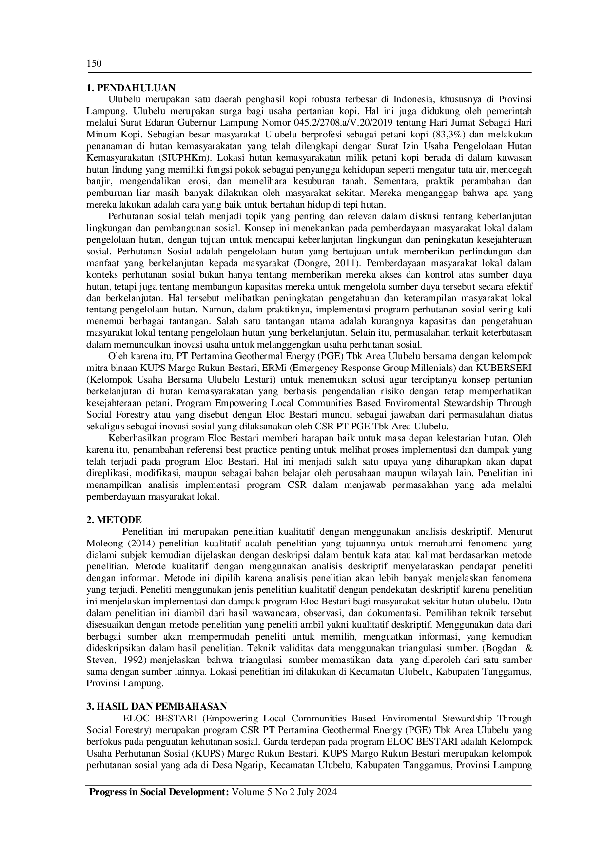 JURIS Memberdayakan Masyarakat Lokal Berbasis Pengelolaan Lingkungan Melalui Perhutanan Sosial