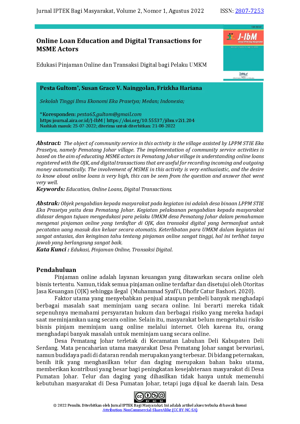 juris Edukasi Pinjaman Online dan Transaksi Digital bagi Pelaku UMKM