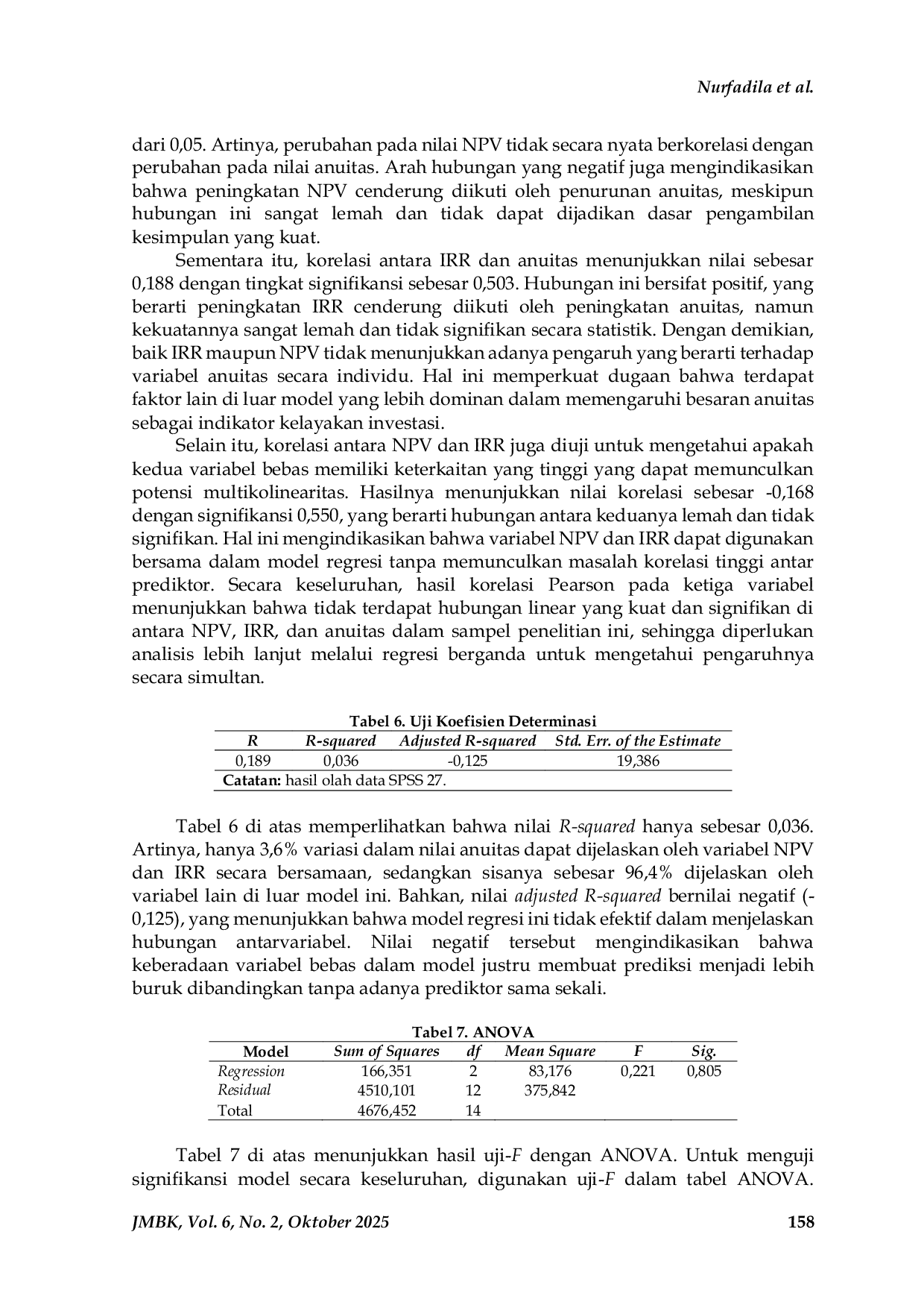 JURIS Peran Anuitas Nilai Sekarang Bersih NPV dan Internal Rate of Return IRR dalam Evaluasi Investasi