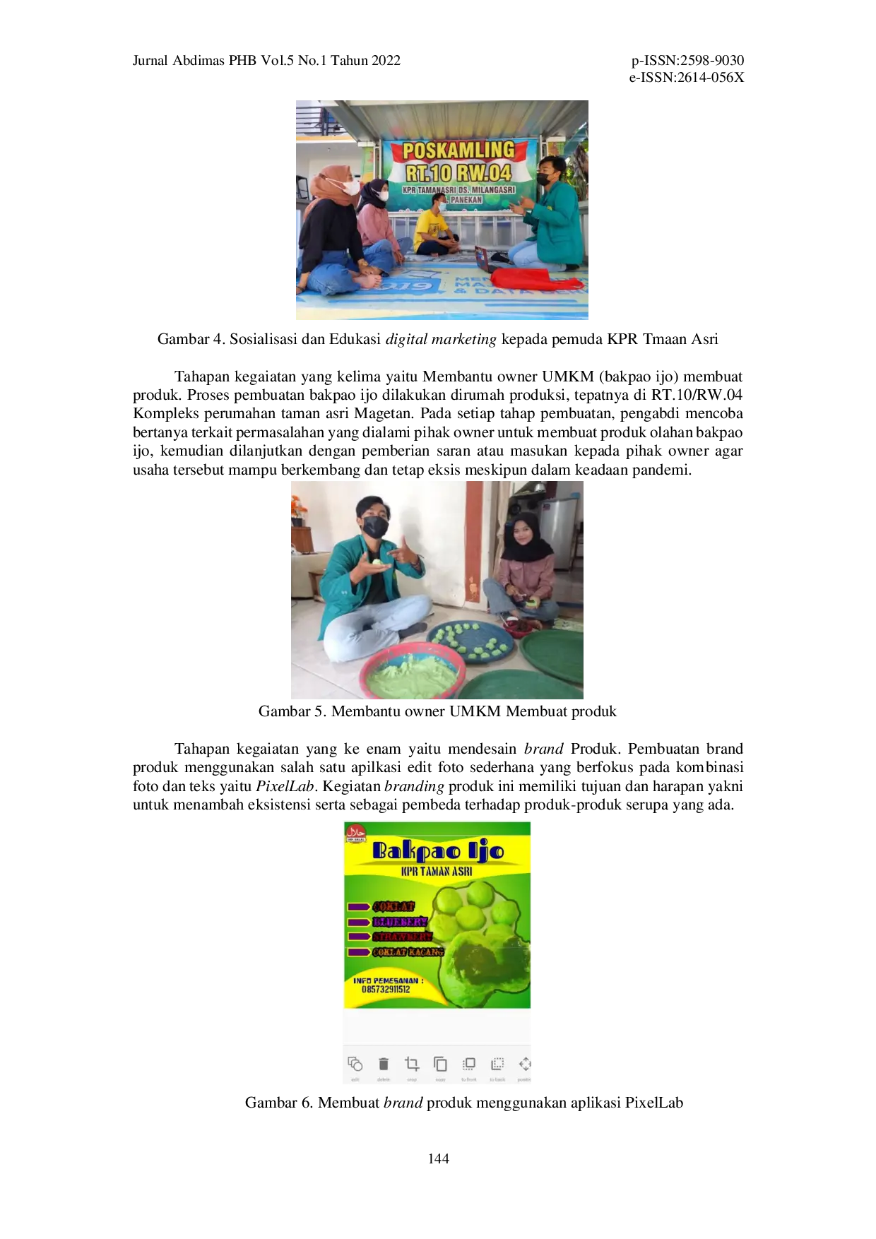 juris Pengembangan UKM Bakpao Ijo dengan Penerapan Digital Marketing di KPR Taman Asri Magetan