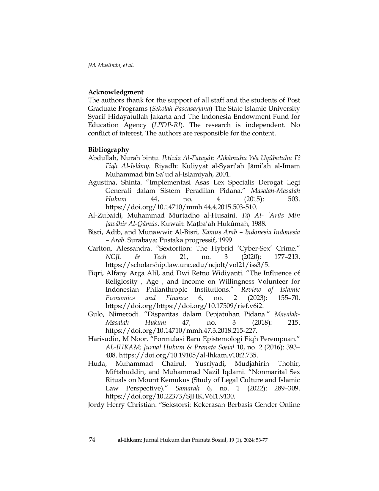 JURIS Sextortion Gender and Digital Crime A Socio Legal Comparison between Positive and Islamic Law