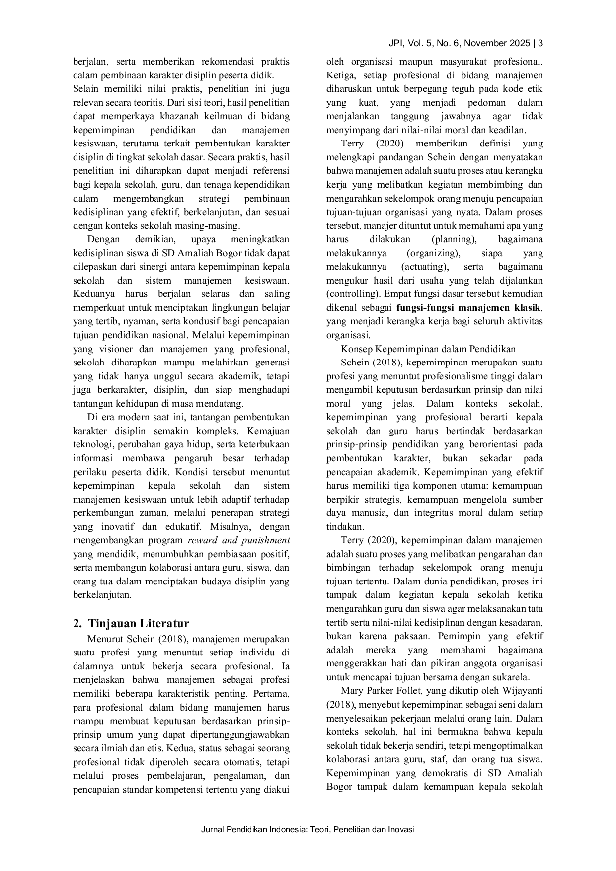 JURIS Manajemen Kesiswaan SD Amaliah Bogor