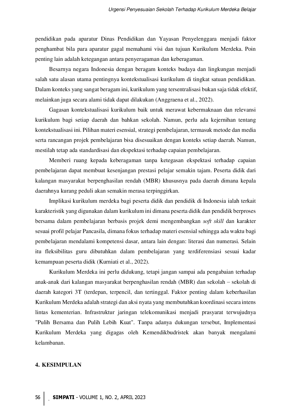 juris Urgensi Penyesuaian Sekolah Terhadap Kurikulum Merdeka Belajar