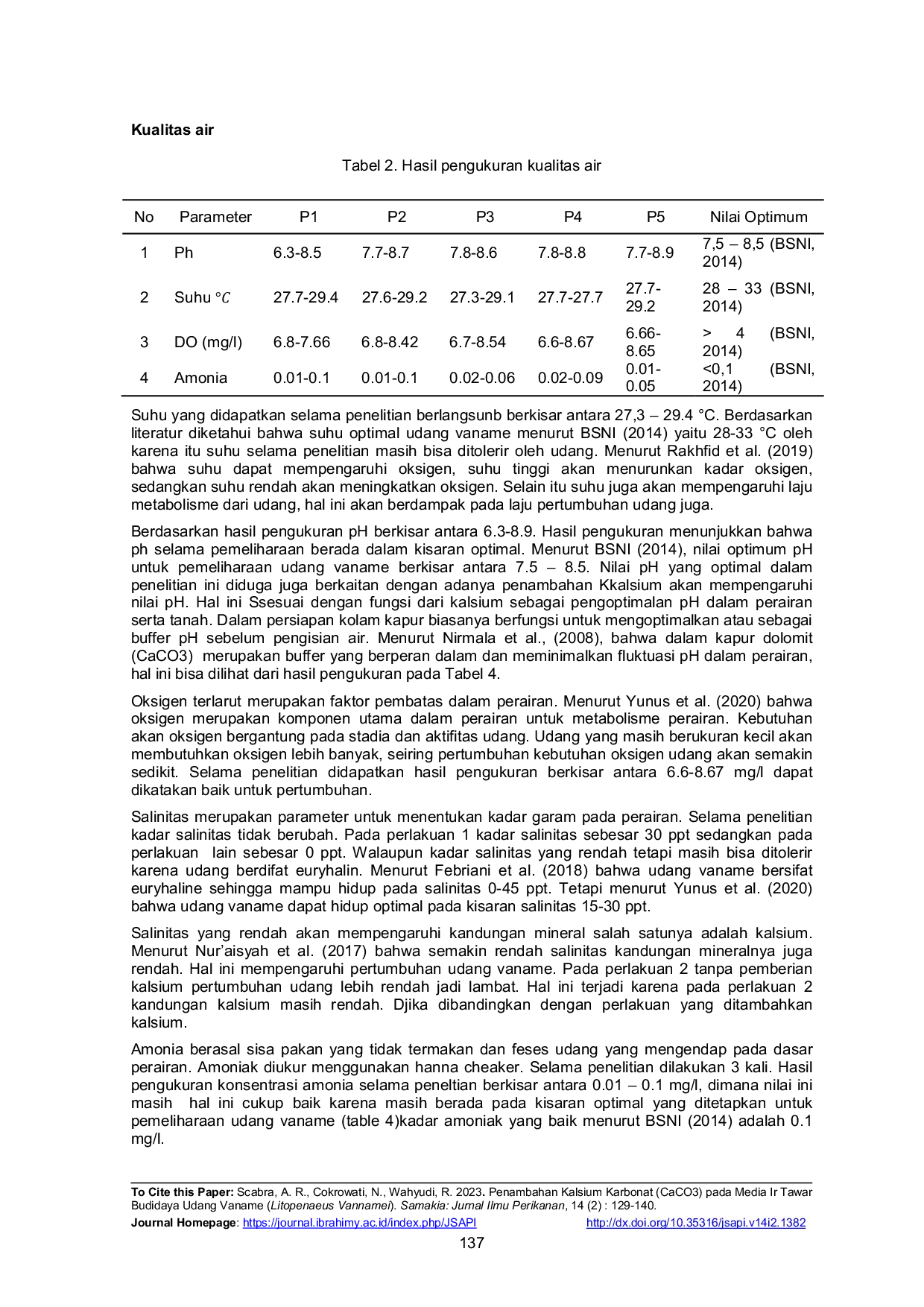 JURIS Penambahan Kalsium Karbonat CaCO3 pada Media Ir Tawar Budidaya Udang Vaname Litopenaeus Vannamei