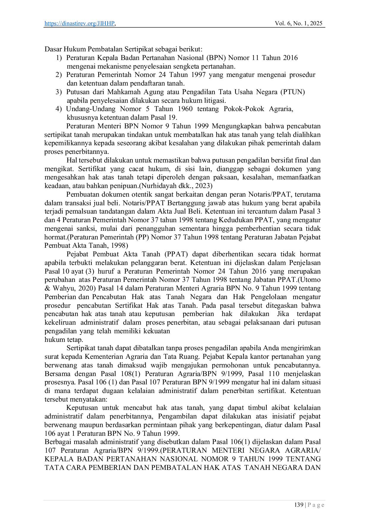 JURIS Pertanggungjawaban Pejabat Pembuat Akta Tanah Pemalsuan Data Yang Dihubungkan Dengan Peraturan Pemerintah PP Nomor 24 Tahun 2016 Tentang Perubahan Atas Peraturan Pemerintah Nomor 37 Tahun 1998 Tenta