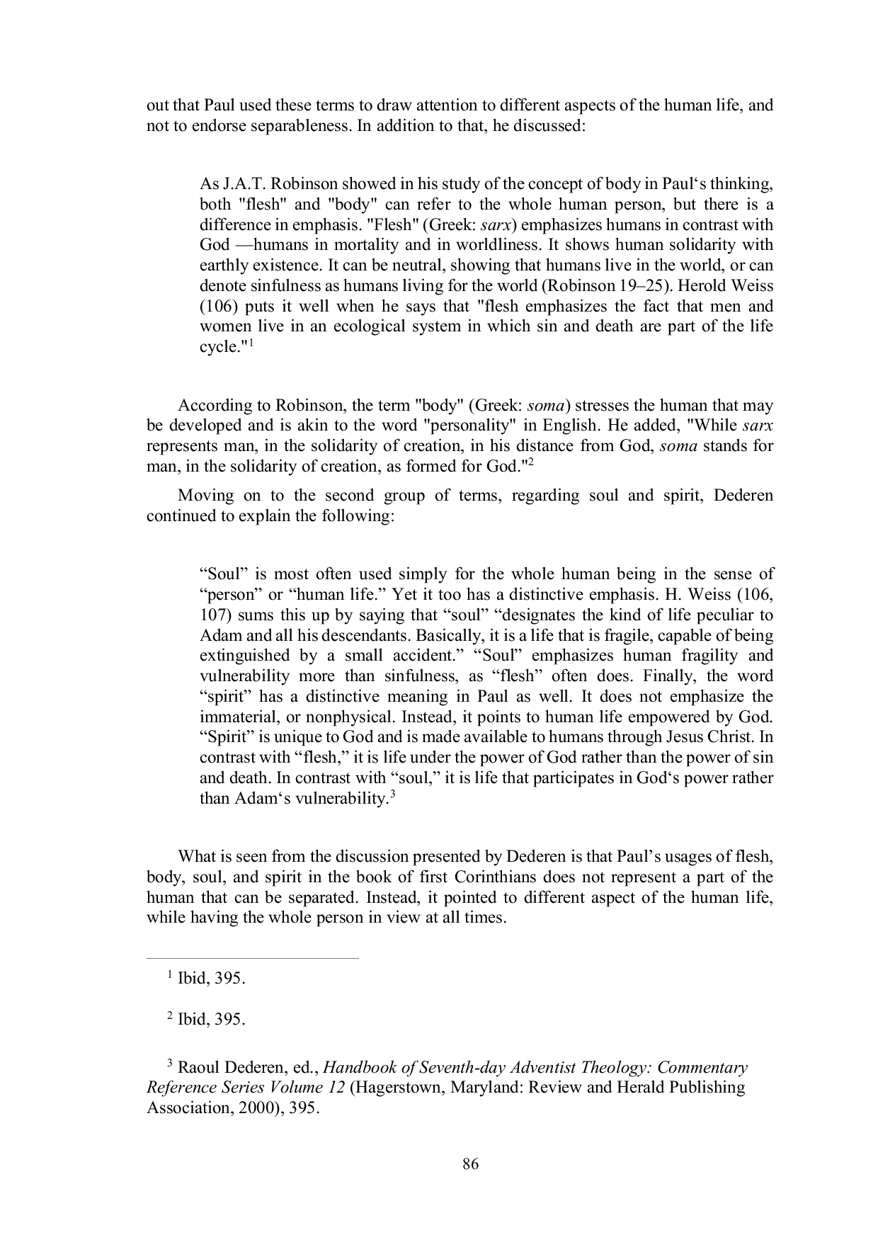 JURIS The Understanding of Body and Soul in Matthew 10 28 espoused by Seventh day Adventist Church